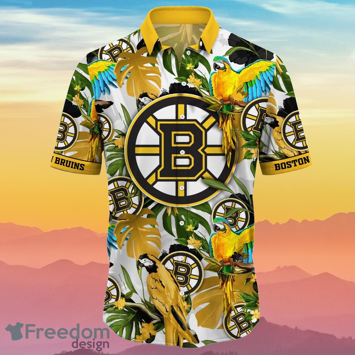 Boston Bruins NHL Flower Hawaiian Shirt Best Gift Idea For Fans