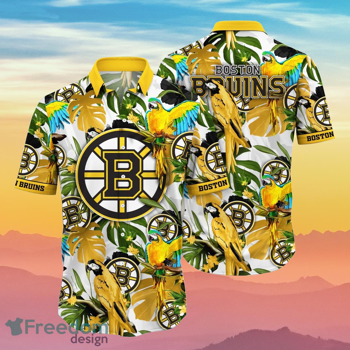 Boston Bruins NHL Flower Hawaiian Shirt Best Gift Idea For Fans Boston Bruins NHL Flower Hawaiian Shirt Best Gift Idea For Fans