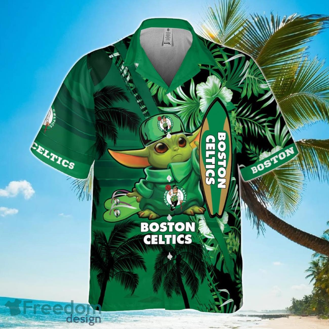 Boston Celtics Baby Yoda National Basketball Association 2023 Hawaiian Shirt