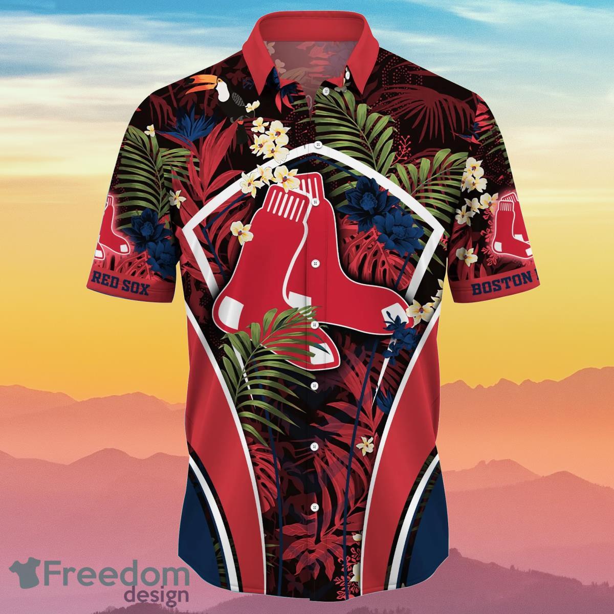 Boston Red Sox MLB Flower Hawaiian Shirt Impressive Gift For Fans