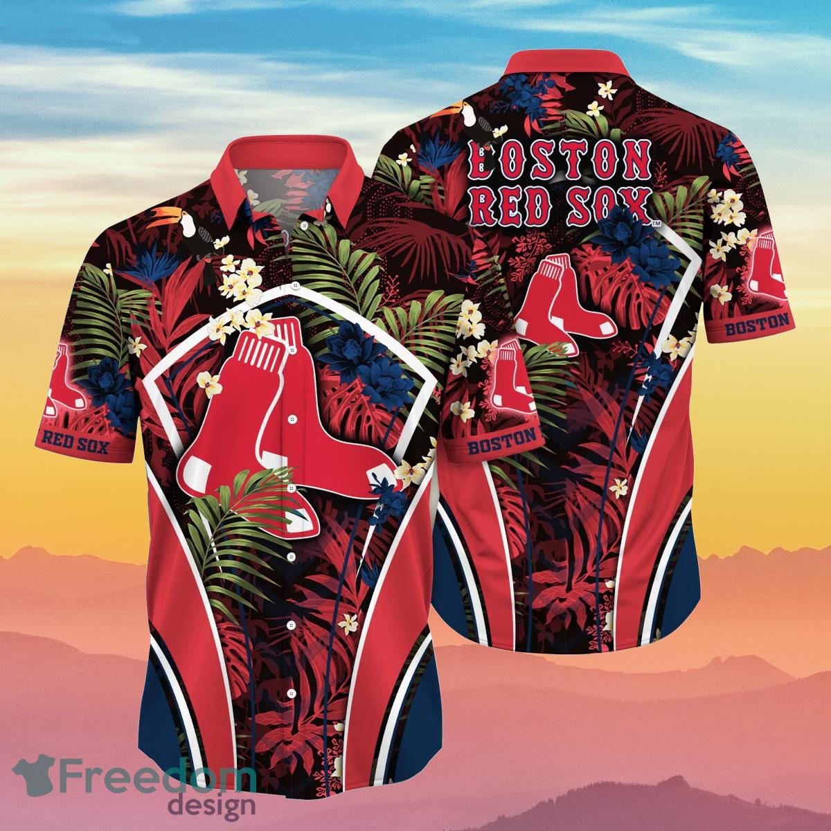 Boston Red Sox MLB Flower Hawaiian Shirt Impressive Gift For Fans Boston Red Sox MLB Flower Hawaiian Shirt Impressive Gift For Fans