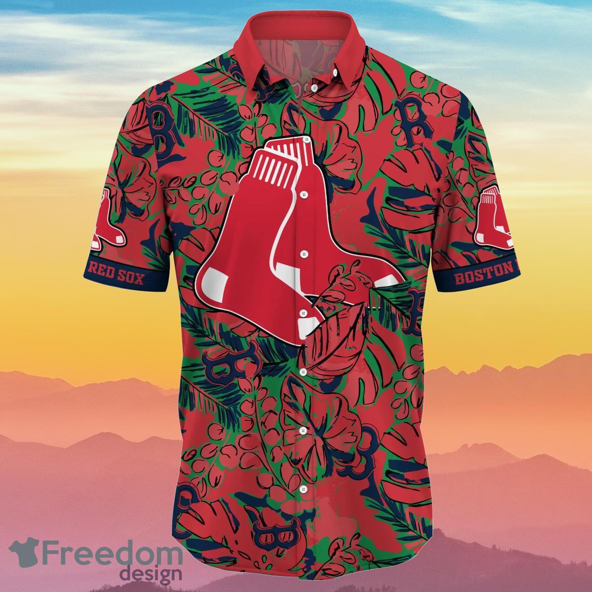 Boston Red Sox MLB Flower Hawaiian Shirt Impressive Gift For Real Fans