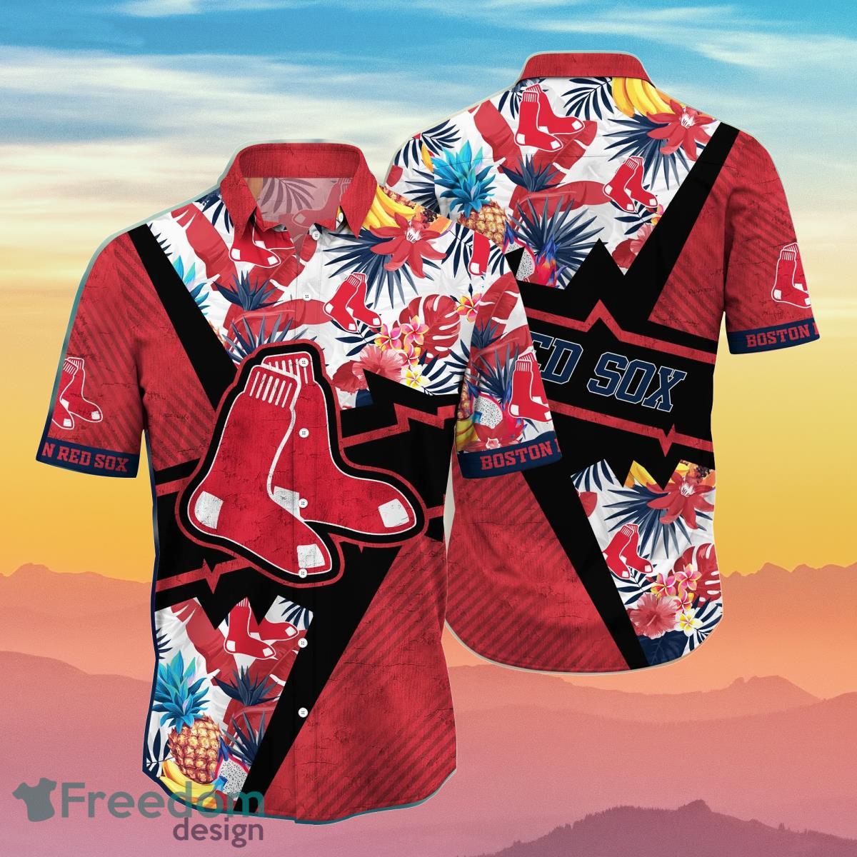 Boston Red Sox MLB Flower Hawaiian Shirt Special Gift For Men And Women Boston Red Sox MLB Flower Hawaiian Shirt Special Gift For Men And Women