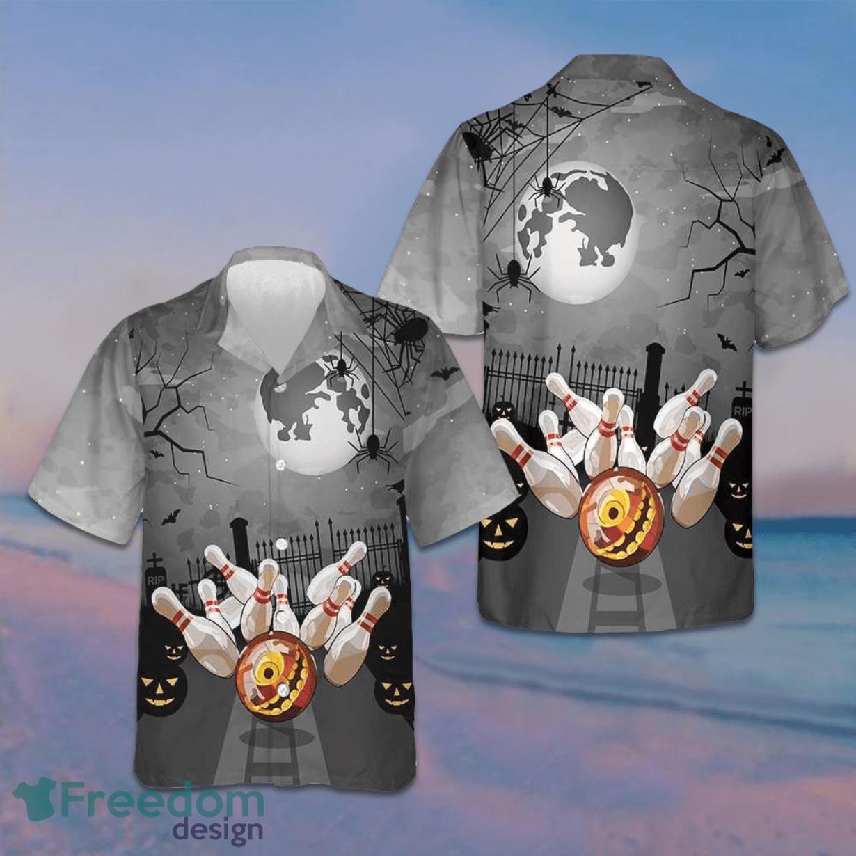 Bowling Halloween Hawaiian Shirt Bowling Lovers Gifts For Halloween Bowling Halloween Hawaiian Shirt Bowling Lovers Gifts For Halloween