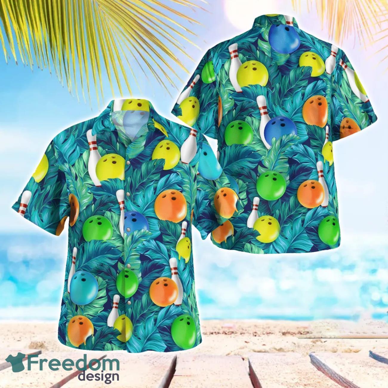 Bowling Tropical Beach Hawaiian Shirt Summer Gift Bowling Tropical Beach Hawaiian Shirt Summer Gift