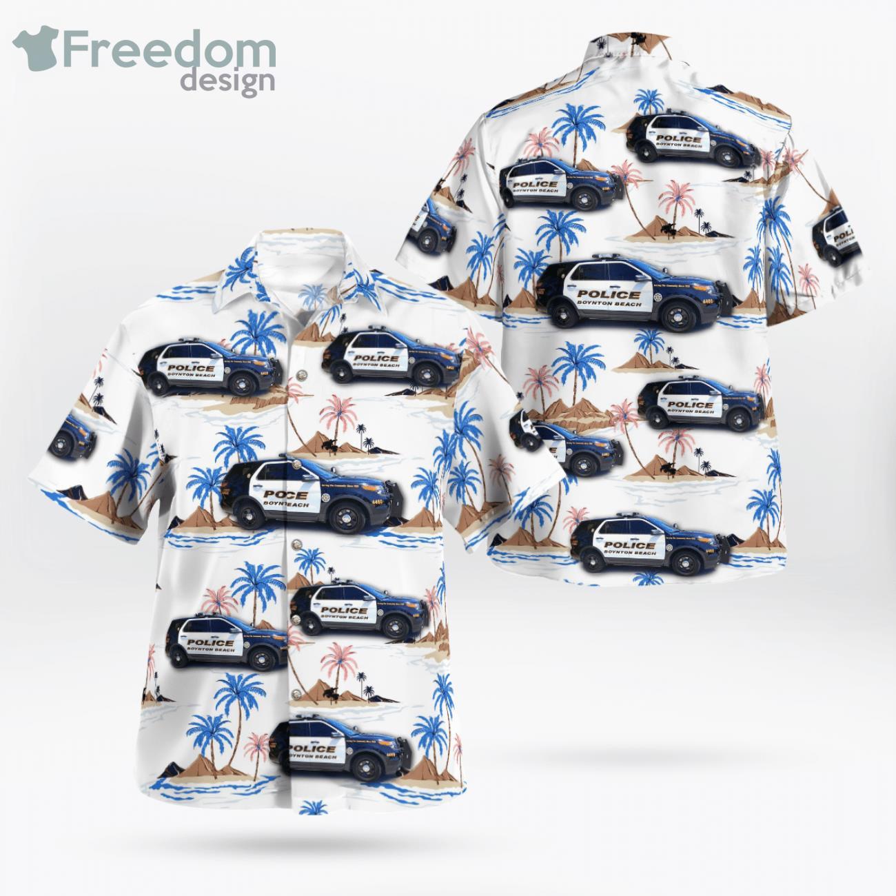 Boynton Beach Police Department Ford Police Interceptor Utility Hawaiian Shirt Boynton Beach Police Department Ford Police Interceptor Utility Hawaiian Shirt