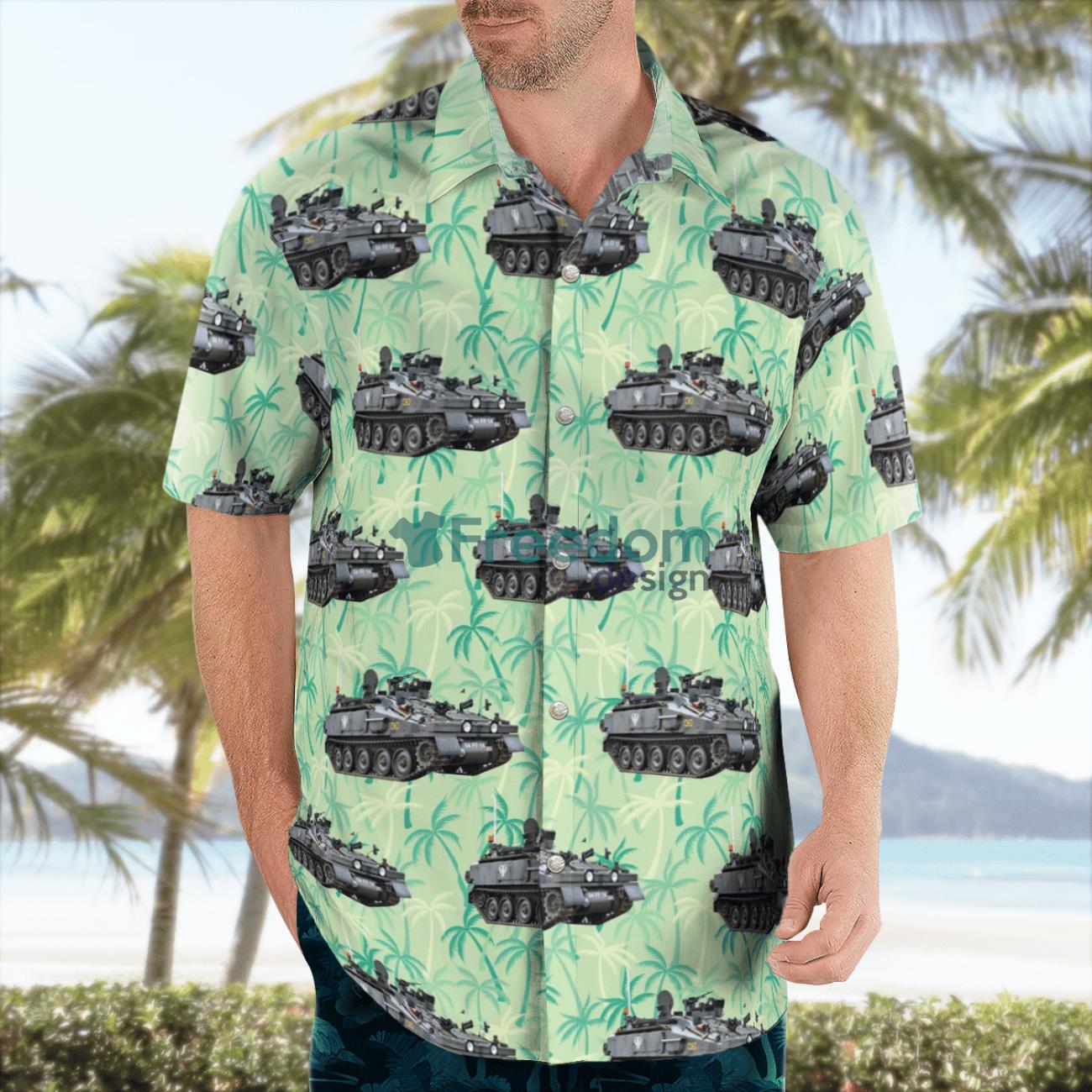 British-Army-Spartan-Armoured-Personnel-Carrier-Hawaiian-Shirt-Beach-Summer-Shirt-1
