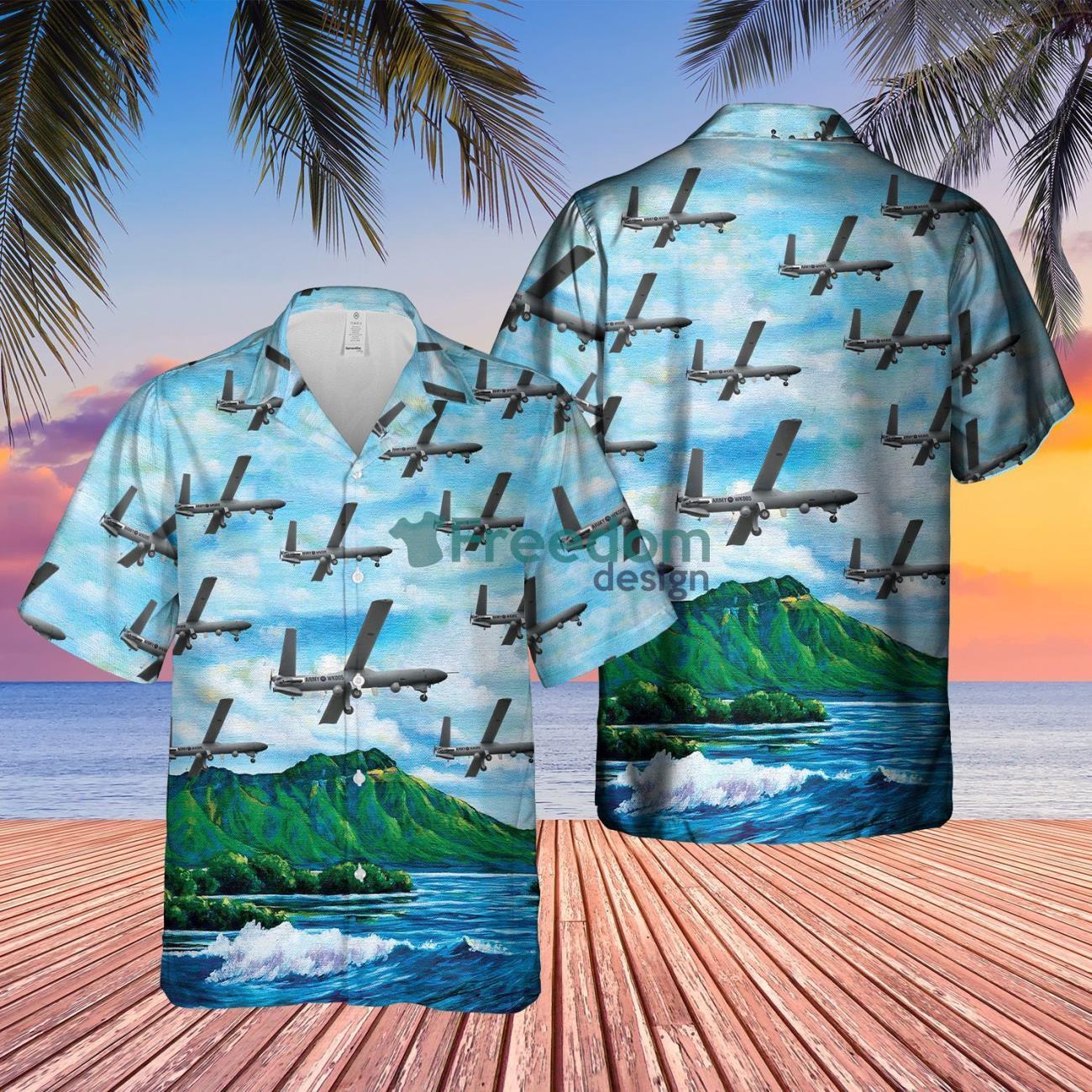 British Army Thales Watchkeeper WK450 Hawaiian Shirt For Men Women British Army Thales Watchkeeper WK450 Hawaiian Shirt For Men Women