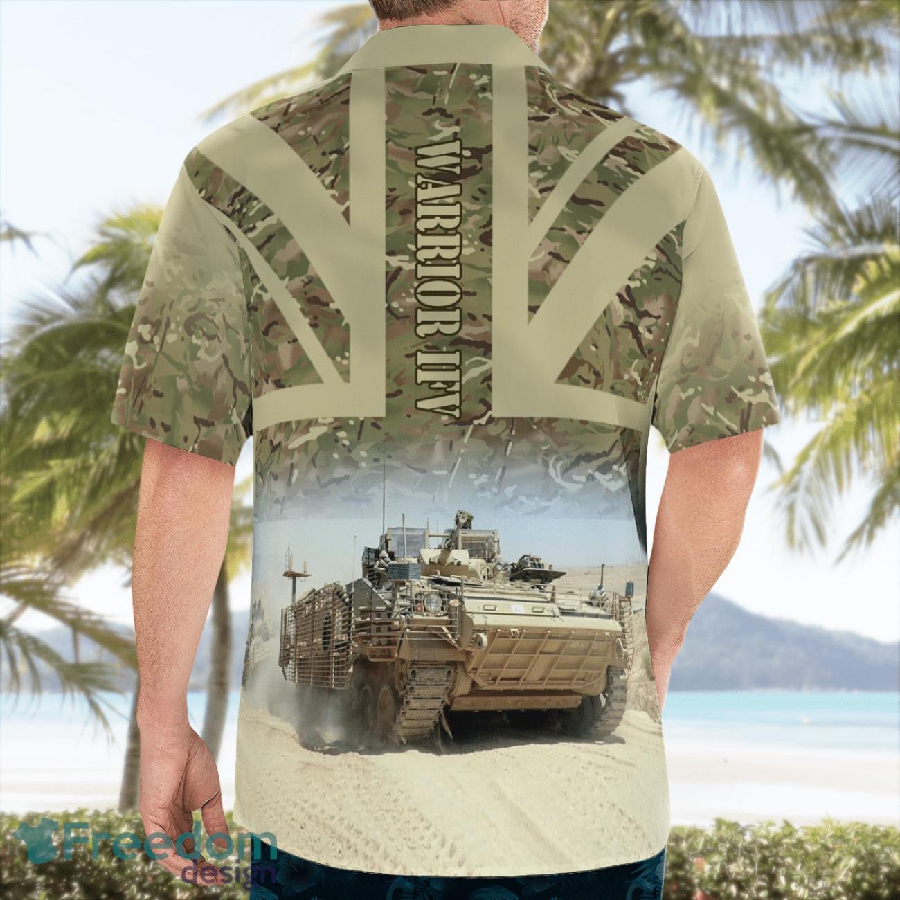 British Army Warrior IFV Aloha Hawaiian Shirt