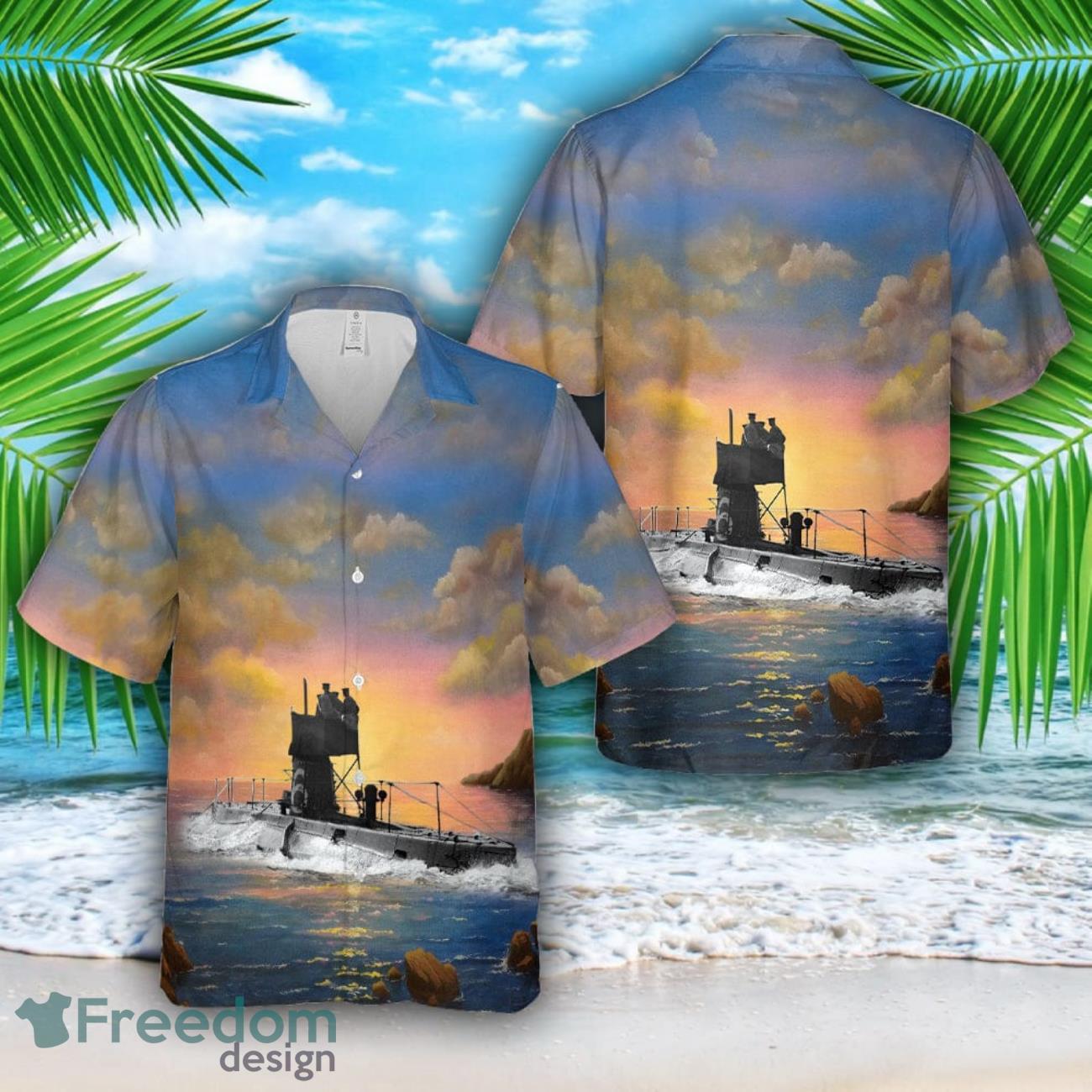 British B-class submarine All Printed 3D Hawaiian Shirt For Men Women British B-class submarine All Printed 3D Hawaiian Shirt For Men Women