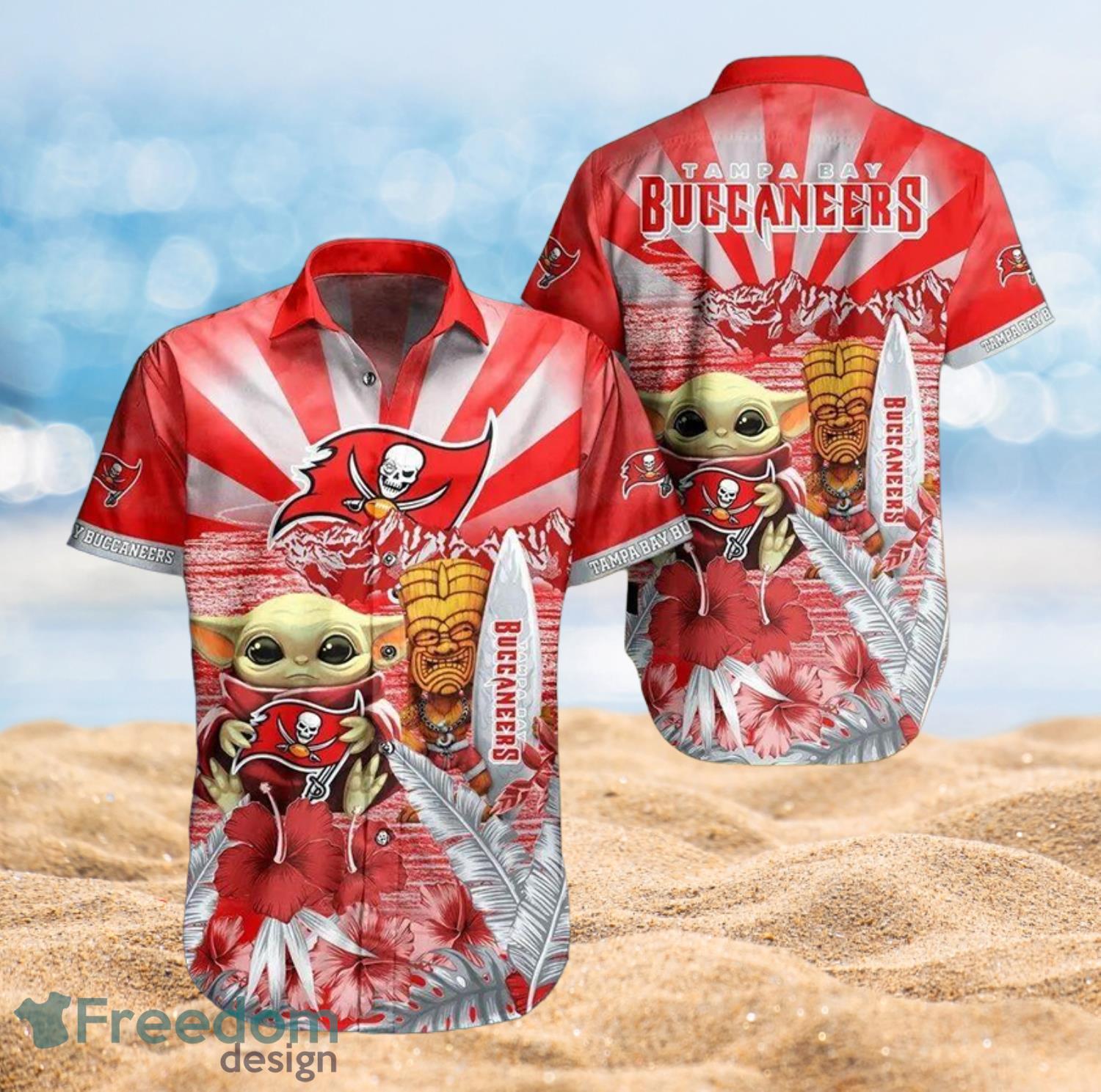 Buccaneers Baby Yoda Star Wars Beach Summer Hawaiian Shirt Full Over Print Buccaneers Baby Yoda Star Wars Beach Summer Hawaiian Shirt Full Over Print