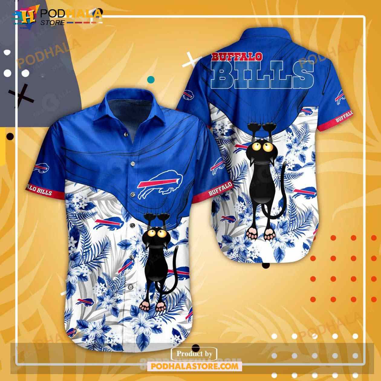 Buffalo-Bills-Trending-Hawaiian-Shirt-Tropical-Flower-With-Cat.jpg