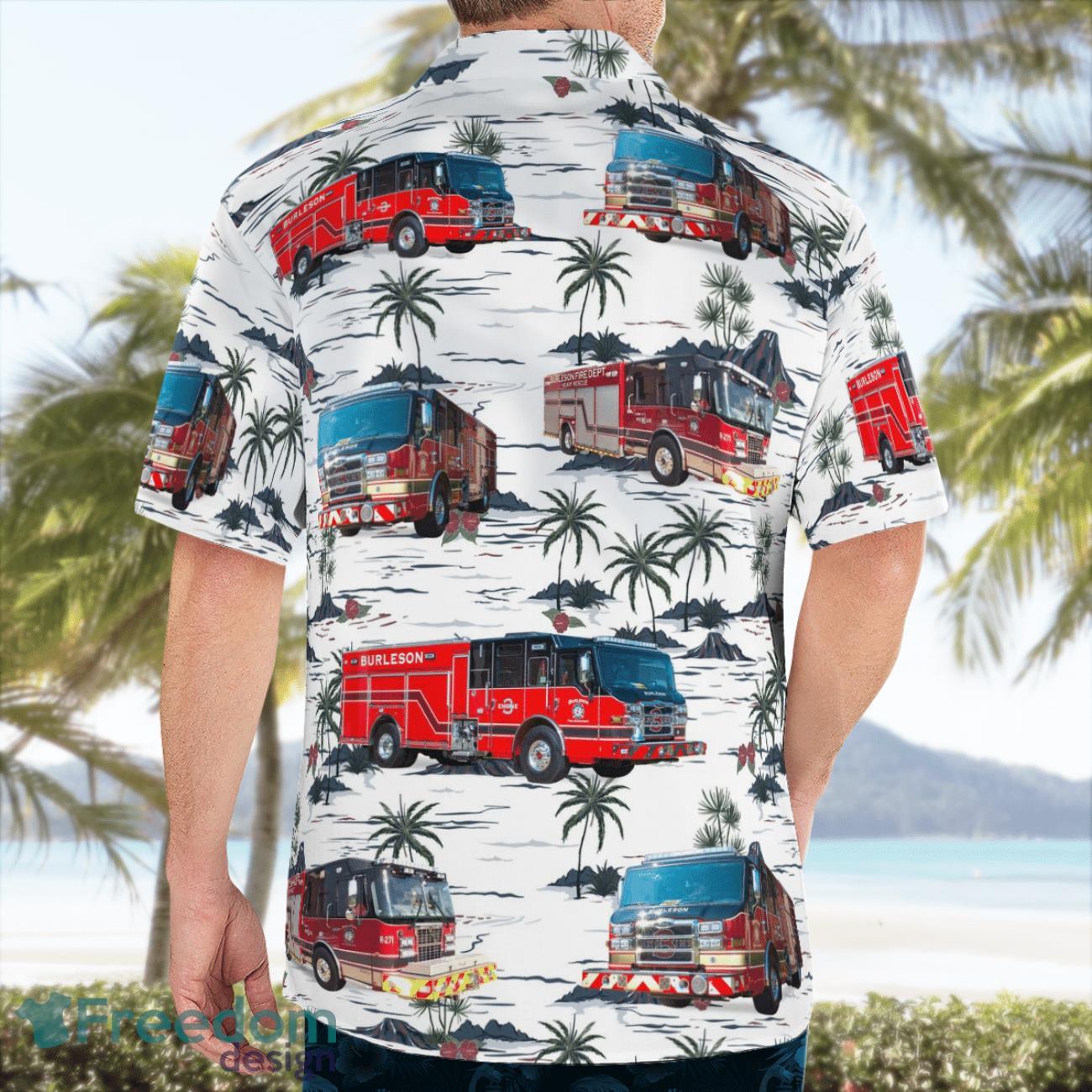 Burleson Fire Department 3D Hawaiian Shirt