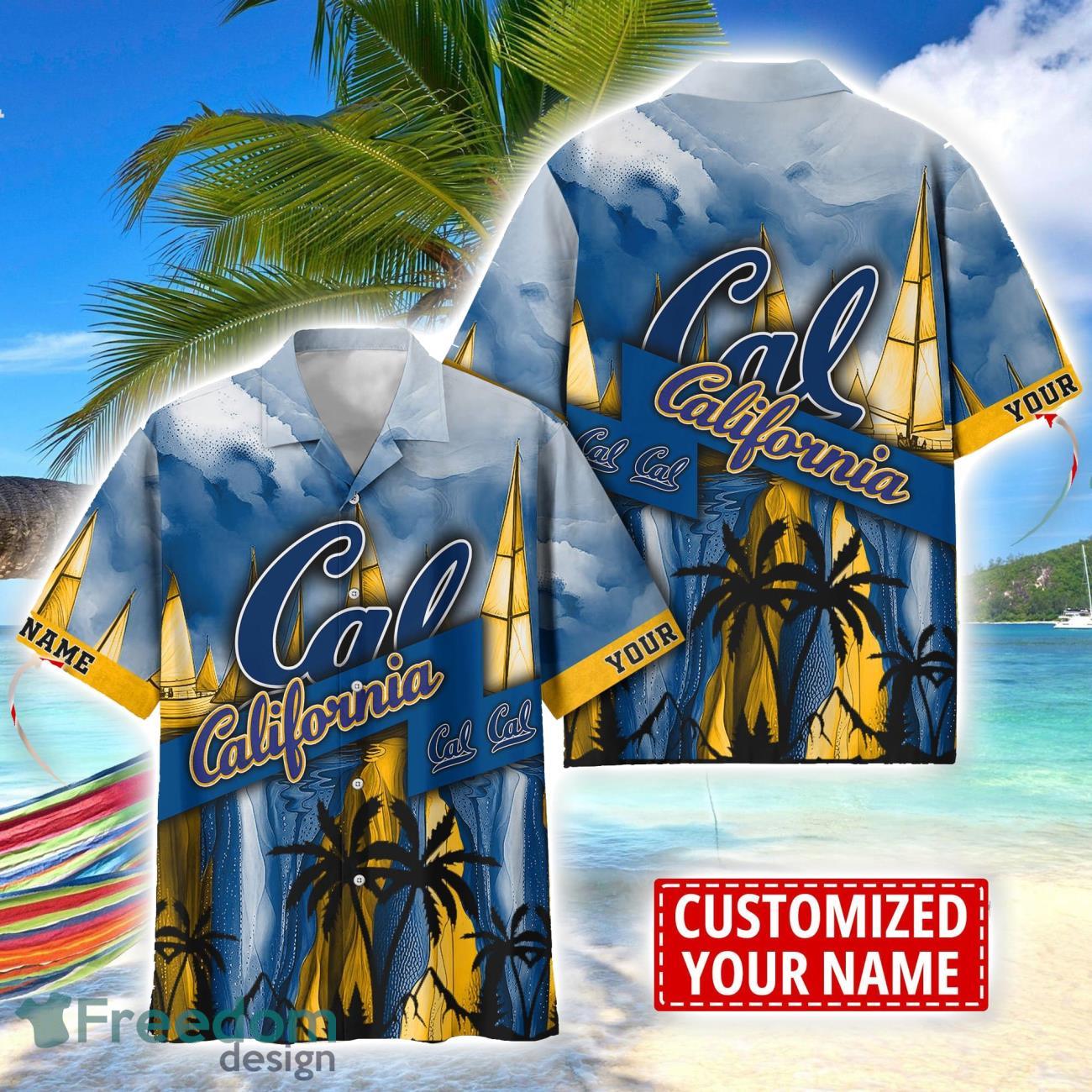 California Golden Bears Hawaii Shirt Custom Name Sports Team Beach Shirt California Golden Bears Hawaii Shirt Custom Name Sports Team Beach Shirt