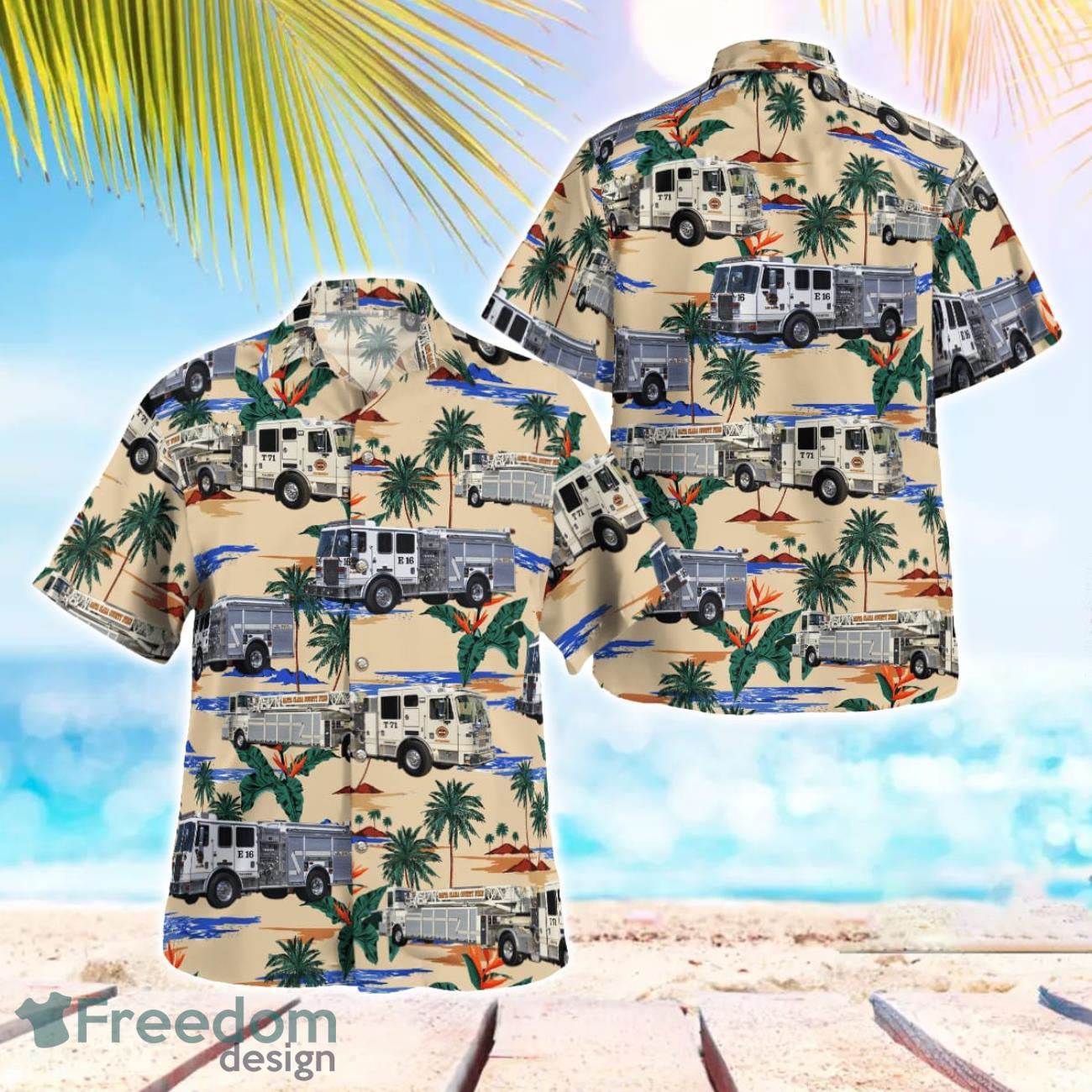 California Santa Clara County Fire Department Hawaiian Shirt Button Summer Shirt California Santa Clara County Fire Department Hawaiian Shirt Button Summer Shirt