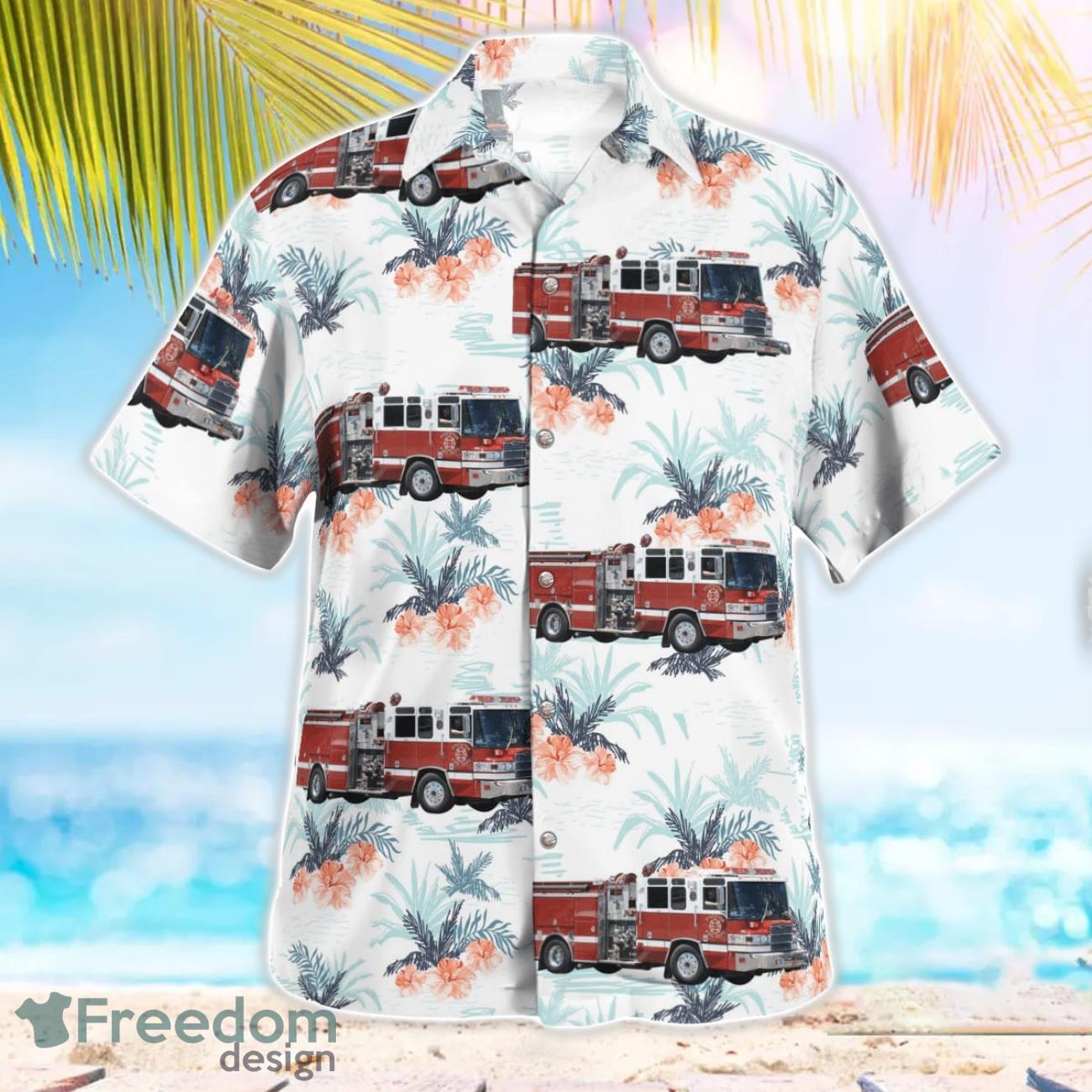 California Stockton Fire Station 2 Hawaiian Shirt Button Summer Shirt