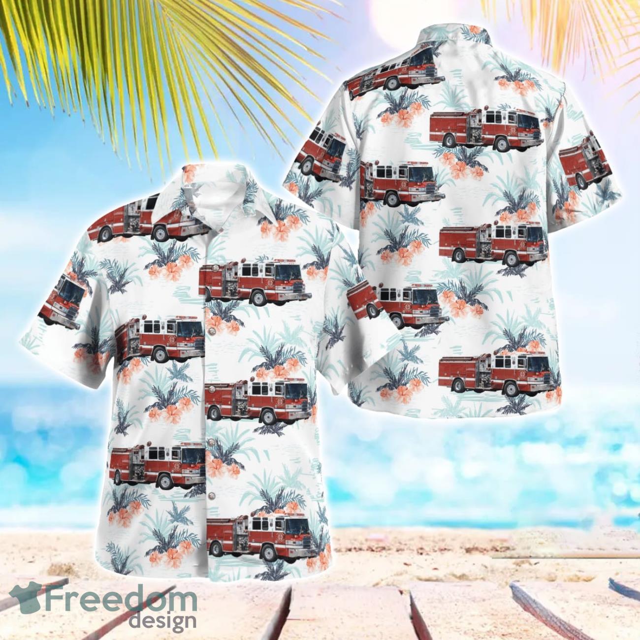 California Stockton Fire Station 2 Hawaiian Shirt Button Summer Shirt California Stockton Fire Station 2 Hawaiian Shirt Button Summer Shirt