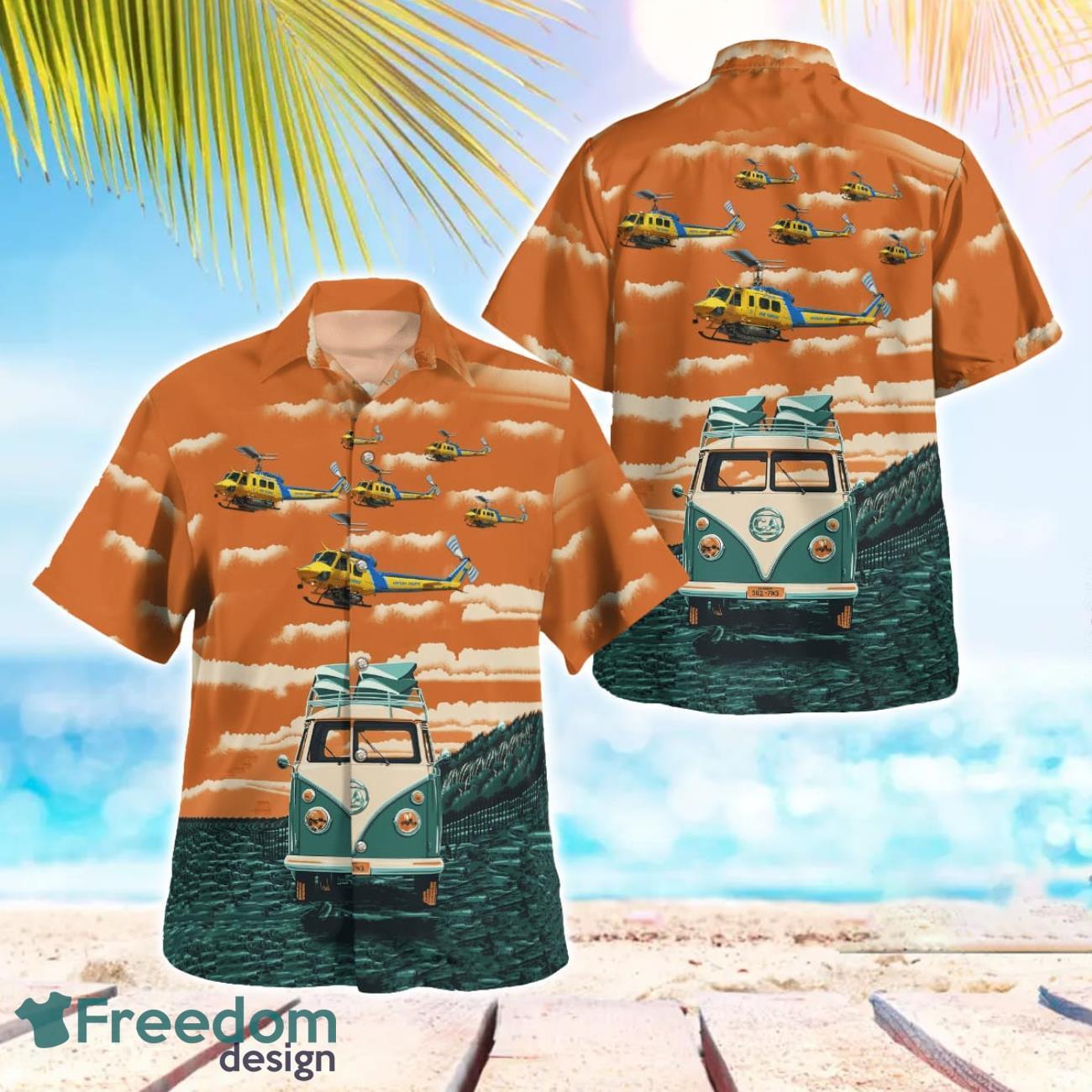 California Ventura County Office Bell EH-1H Helicopter Hawaiian Shirt Button Summer Shirt California Ventura County Office Bell EH-1H Helicopter Hawaiian Shirt Button Summer Shirt