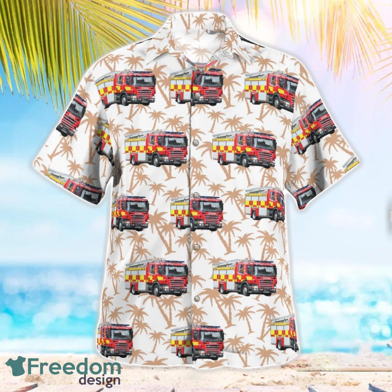 Cambridgeshire-Fire-Rescue-Service-Scania-Water-Ladder-Hawaiian-Shirt-Gift-For-Summer-Vacation-1