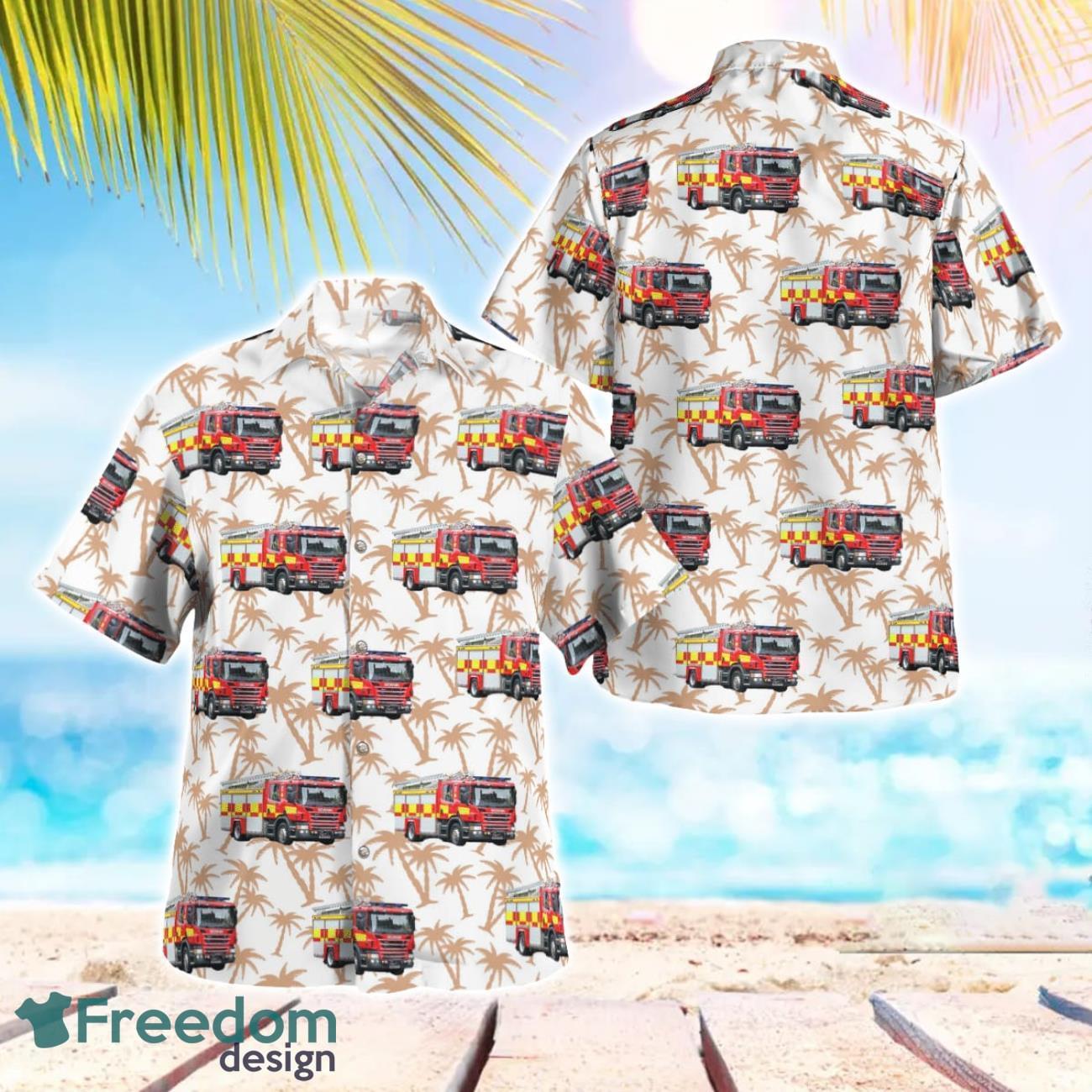 Cambridgeshire Fire & Rescue Service Scania Water Ladder Hawaiian Shirt Gift For Summer Vacation Cambridgeshire Fire & Rescue Service Scania Water Ladder Hawaiian Shirt Gift For Summer Vacation