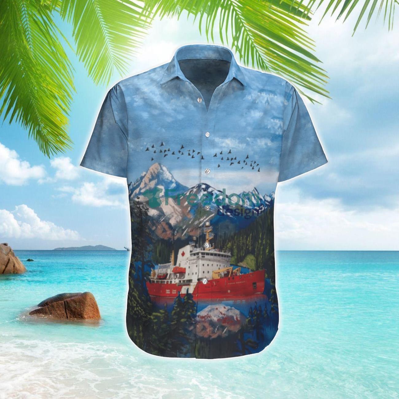 Canadian Coast Guard CCGS Pierre Radisson Hawaiian Shirt Beach Summer Shirt Canadian Coast Guard CCGS Pierre Radisson Hawaiian Shirt Beach Summer Shirt
