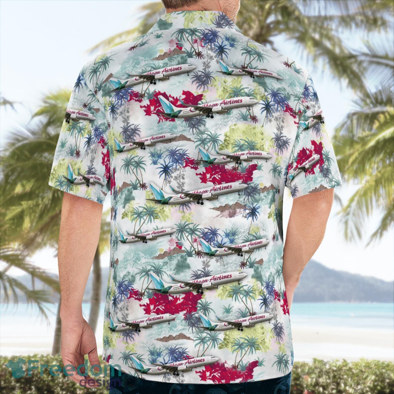 Caribbean Airlines Boeing 737-800 Beach Hawaiian Shirt Gift For Summer Holiday