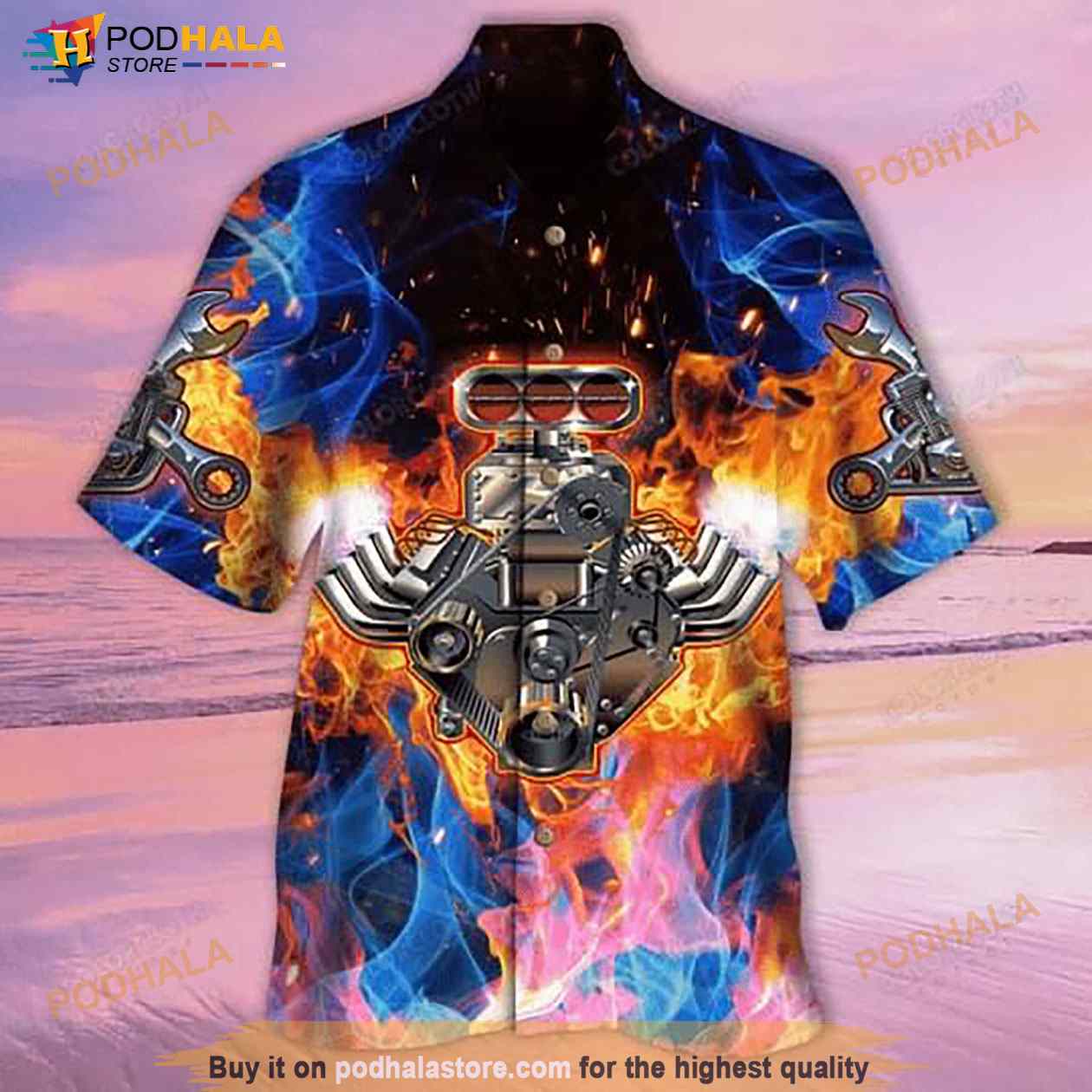 Cartoon-Tubro-Engine-Print-Hawaiian-Shirt.jpg