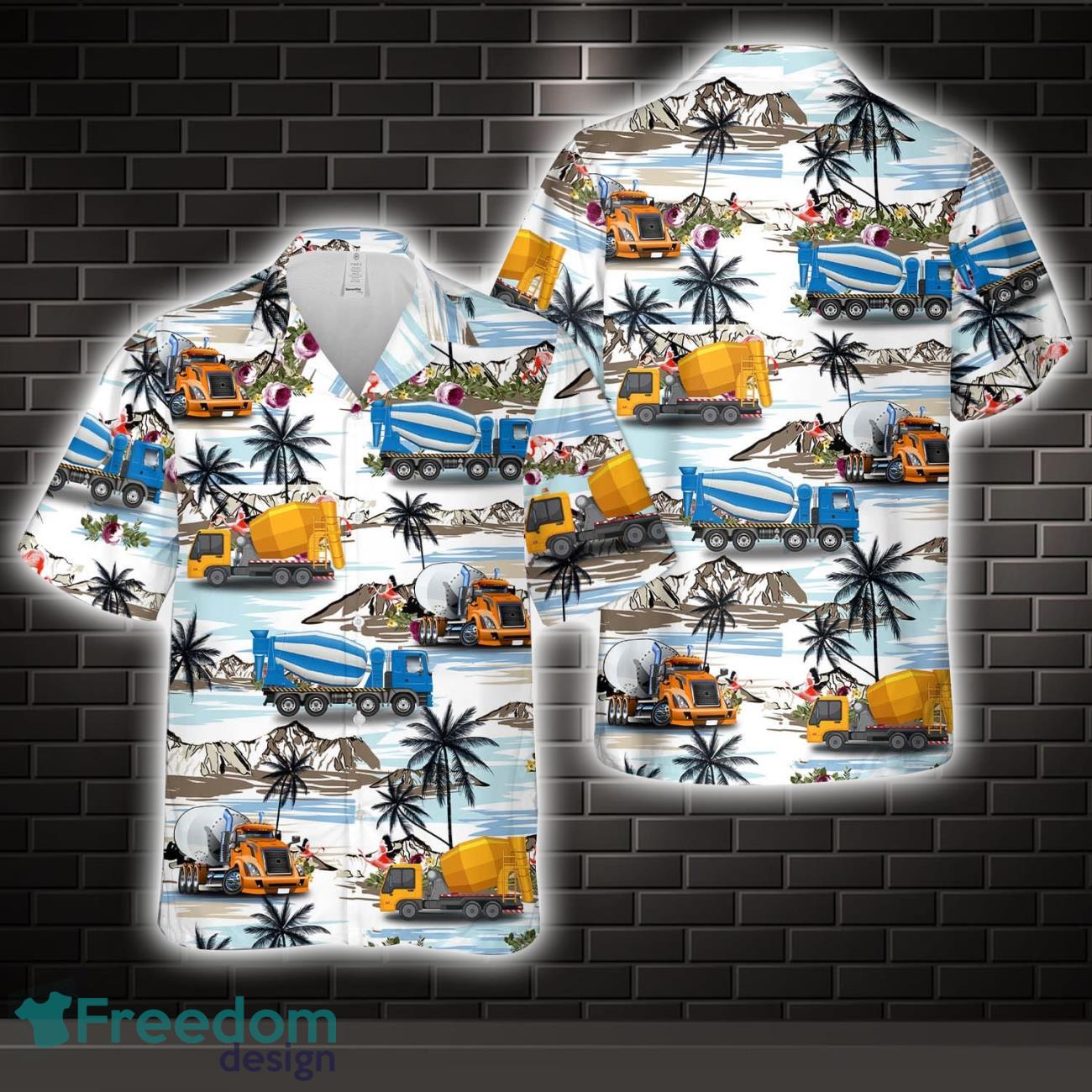 Cement Machine Truck Hawaiian Shirt Hoilday Gift Cement Machine Truck Hawaiian Shirt Hoilday Gift