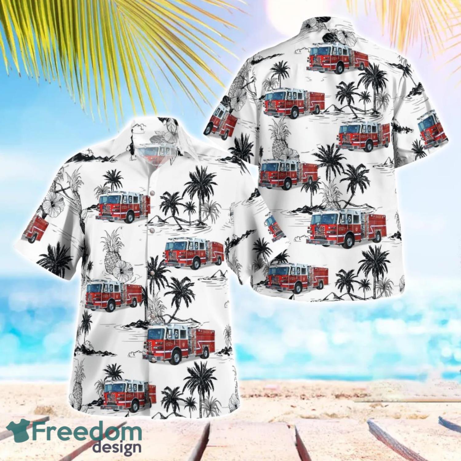 Chestertown Volunteer Fire Company 3D Summer Aloha Hawaiian Shirt Chestertown Volunteer Fire Company 3D Summer Aloha Hawaiian Shirt