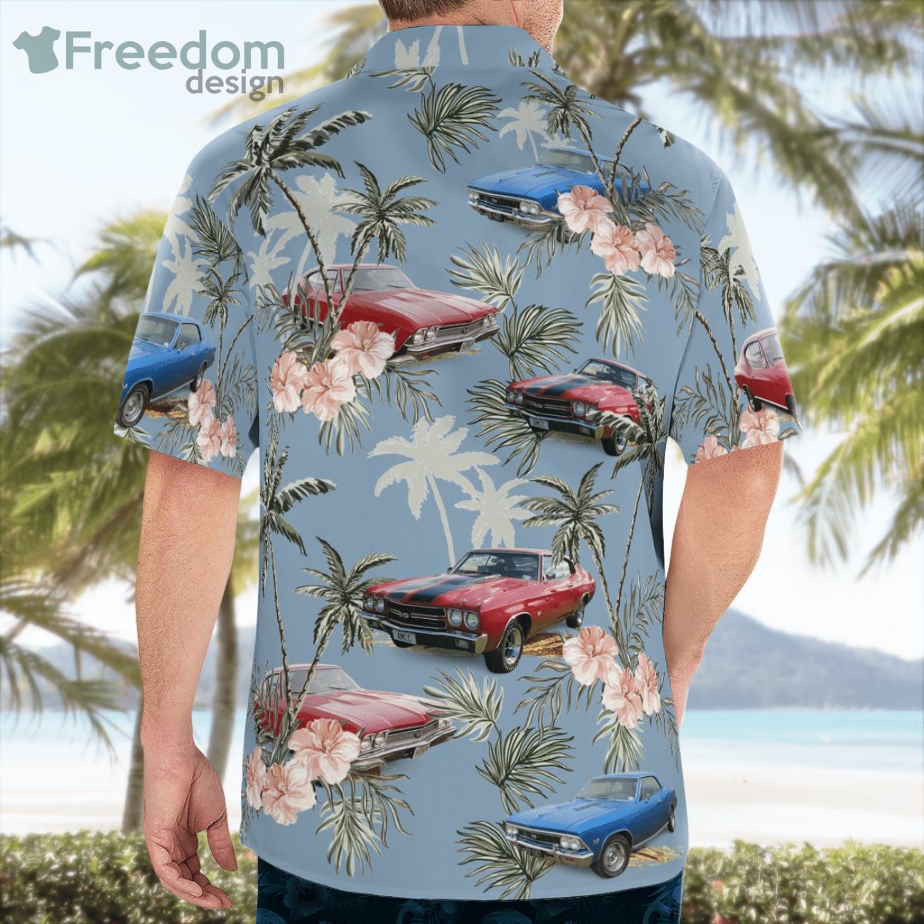 Chevrolet Chevelle Flower Car Lover Hawaiian Shirt