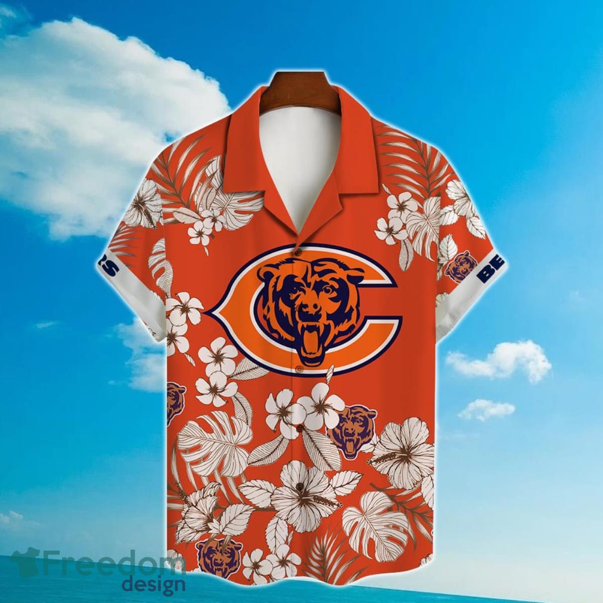 Chicago Bears NFL 2023 AOP Tropical Hibiscus Hawaiian Shirt For Men Women