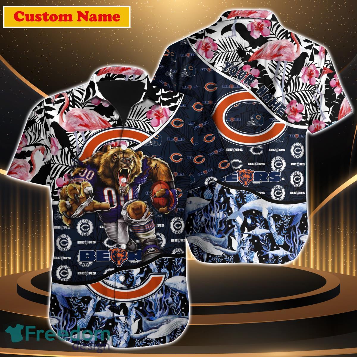 Chicago Bears NFL Custom Name Hawaiian Shirt Best Gift For Men Women Chicago Bears NFL Custom Name Hawaiian Shirt Best Gift For Men Women