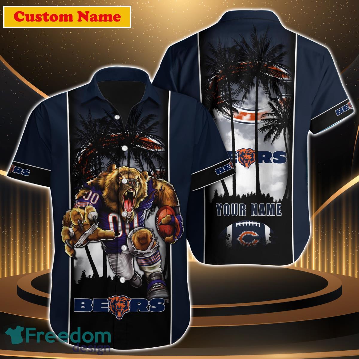 Chicago Bears NFL Custom Name Hawaiian Shirt Special Gift For Men Women Chicago Bears NFL Custom Name Hawaiian Shirt Special Gift For Men Women