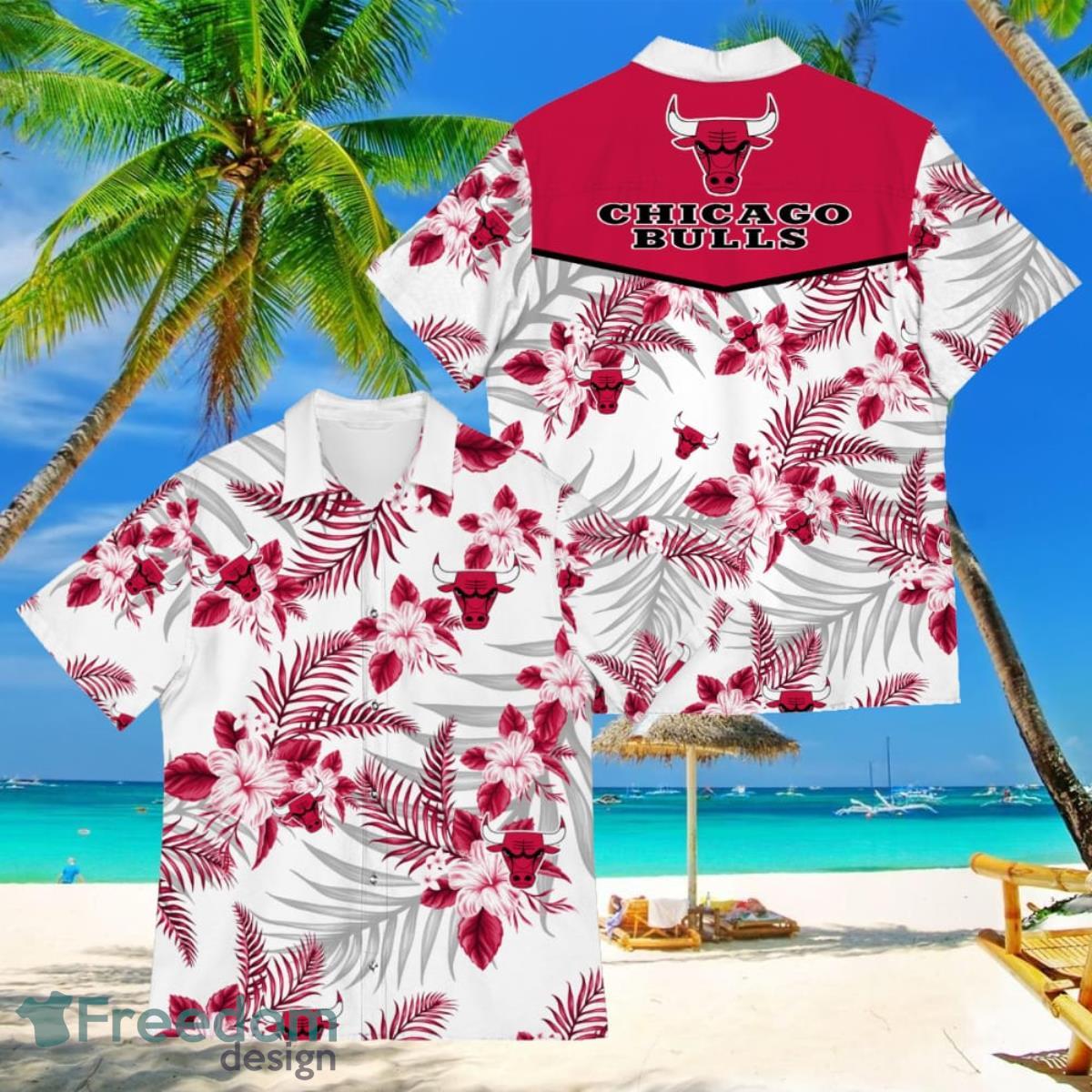 Chicago Bulls Sports American Hawaiian Tropical Patterns Shirt Chicago Bulls Sports American Hawaiian Tropical Patterns Shirt