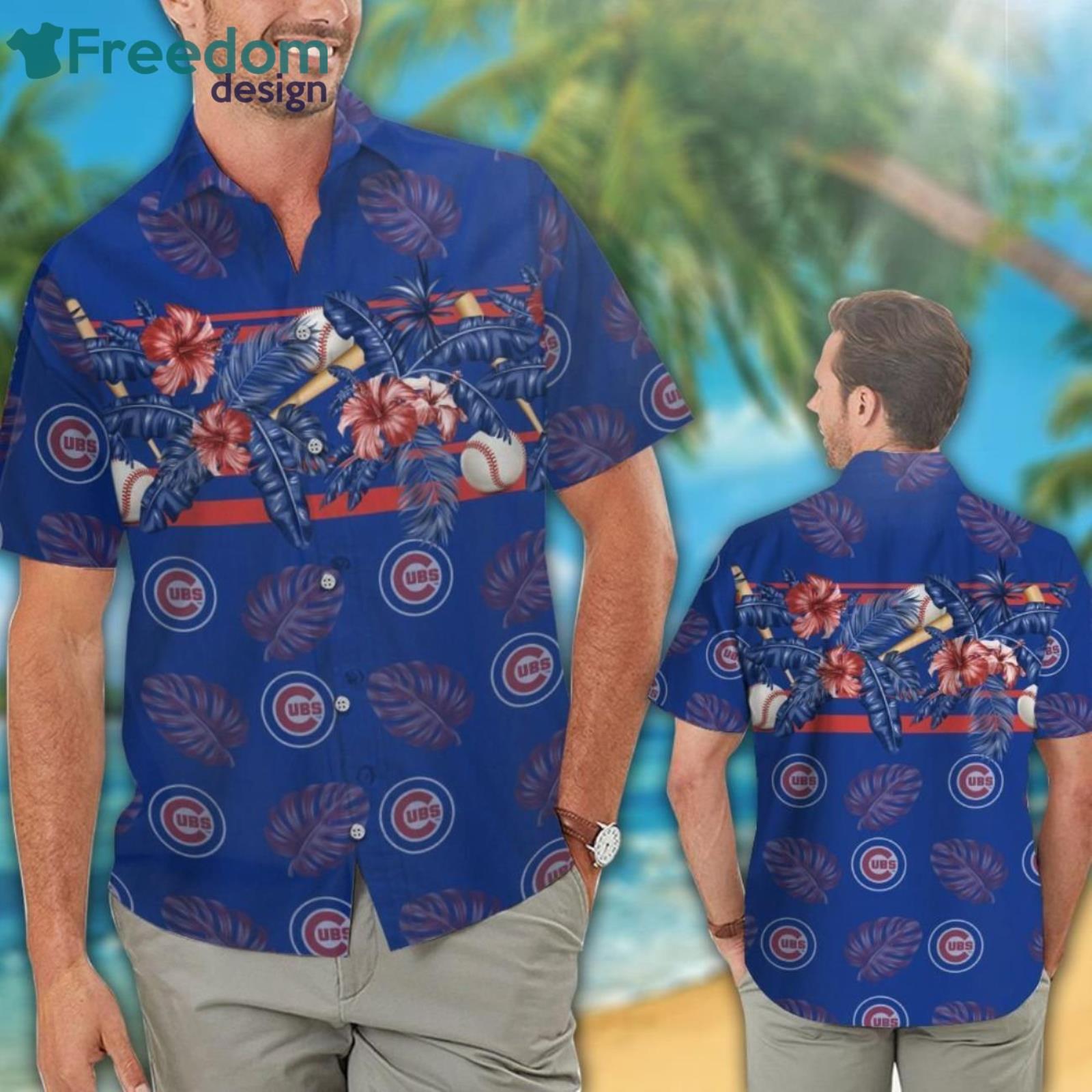 Chicago Cubs Fans Tropical Flower Hawaiian Shirt For Men Women