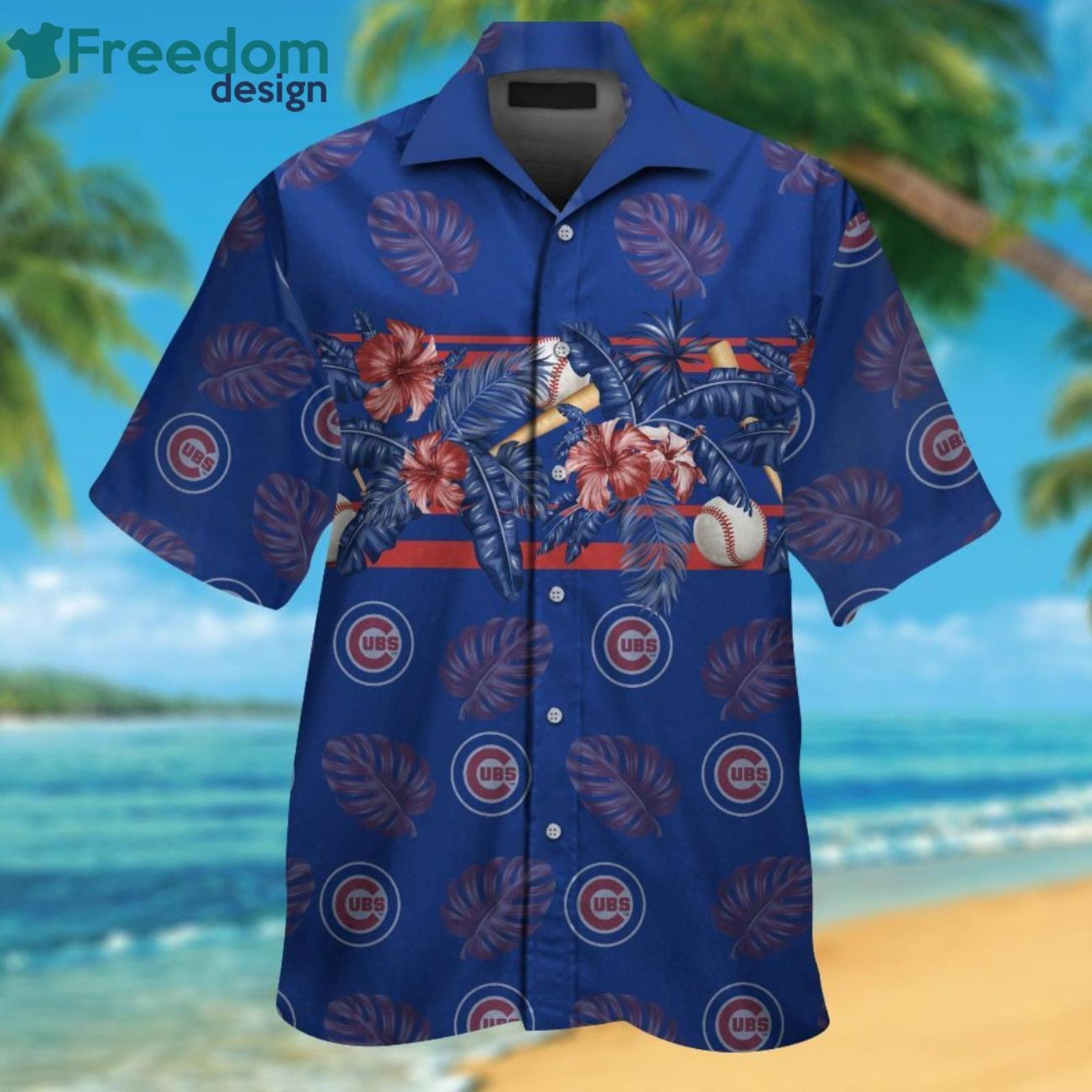 Chicago Cubs Fans Tropical Flower Hawaiian Shirt For Men Women Chicago Cubs Fans Tropical Flower Hawaiian Shirt For Men Women