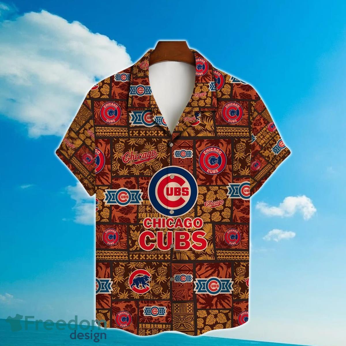 Chicago Cubs Major League Baseball Hawaiian Shirt with 3D Printed Design