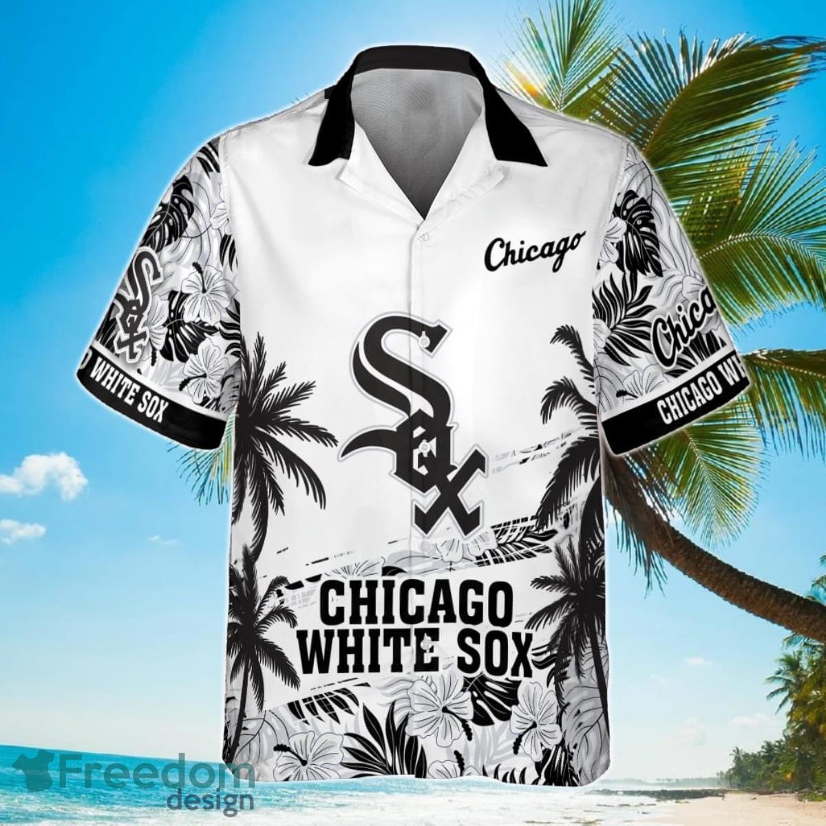 Chicago White Sox MLB Flower Pattern Summer 3D Hawaiian Shirt Personalized