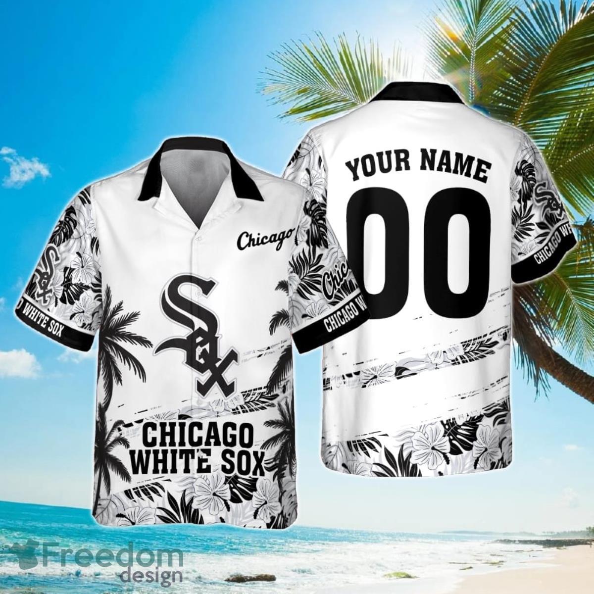 Chicago White Sox MLB Flower Pattern Summer 3D Hawaiian Shirt Personalized Chicago White Sox MLB Flower Pattern Summer 3D Hawaiian Shirt Personalized