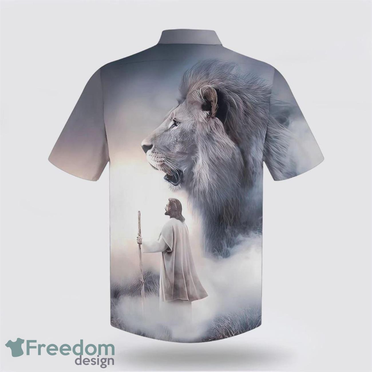 Christian Jesus Lion 3D Printing Summer Beach Shirt Hawaiian Shirts