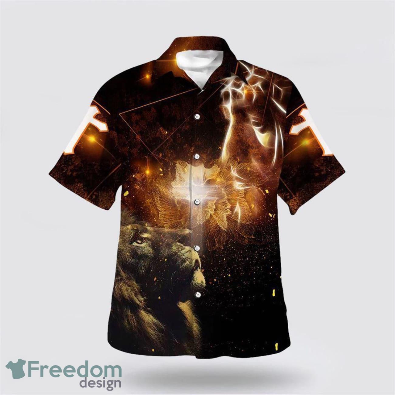 Christian Jesus Lion And Cross 3D Printing Summer Beach Shirt Hawaiian Shirts Christian Jesus Lion And Cross 3D Printing Summer Beach Shirt Hawaiian Shirts