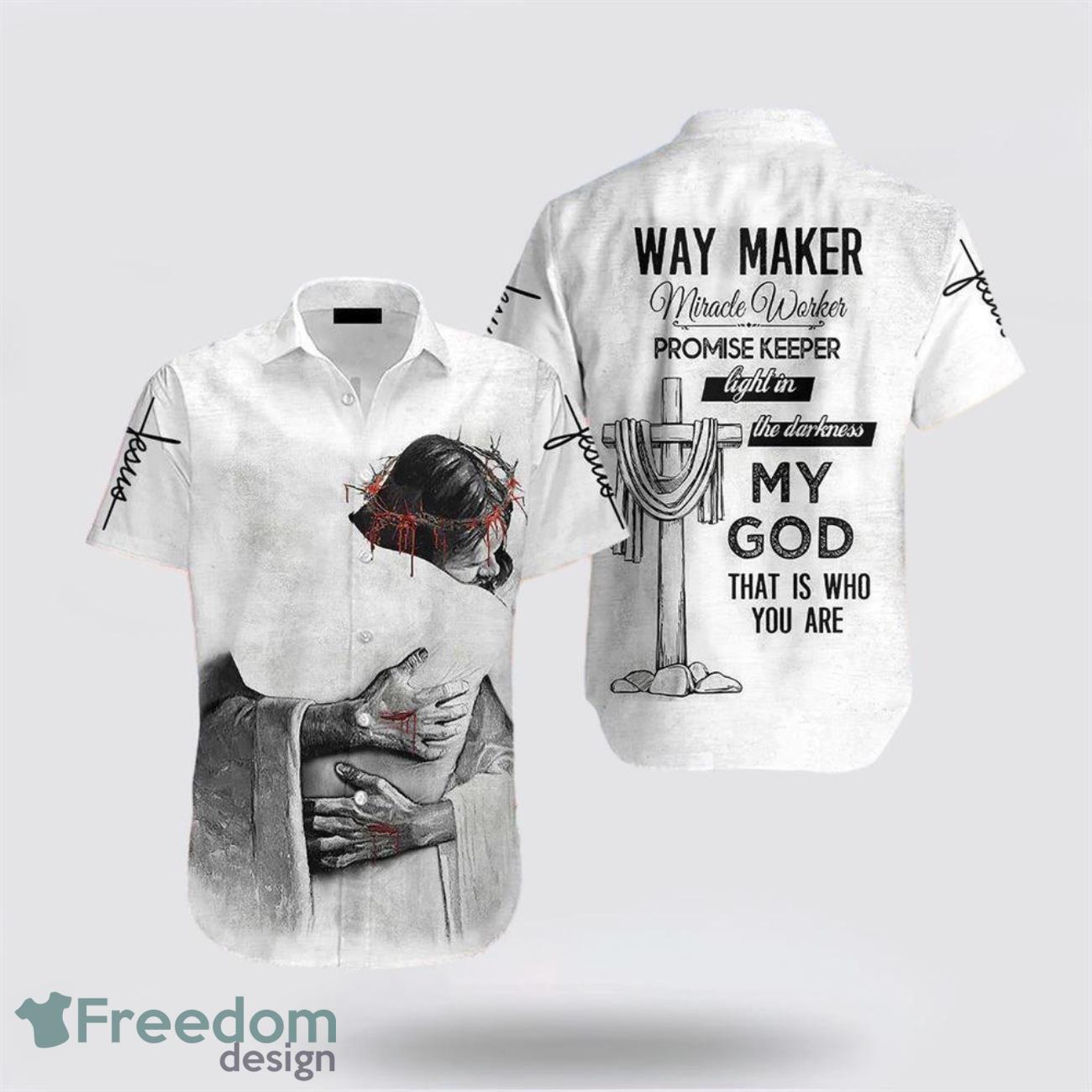 Christian Jesus Way Maker 3D Printing Summer Beach Shirt Hawaiian Shirts Christian Jesus Way Maker 3D Printing Summer Beach Shirt Hawaiian Shirts