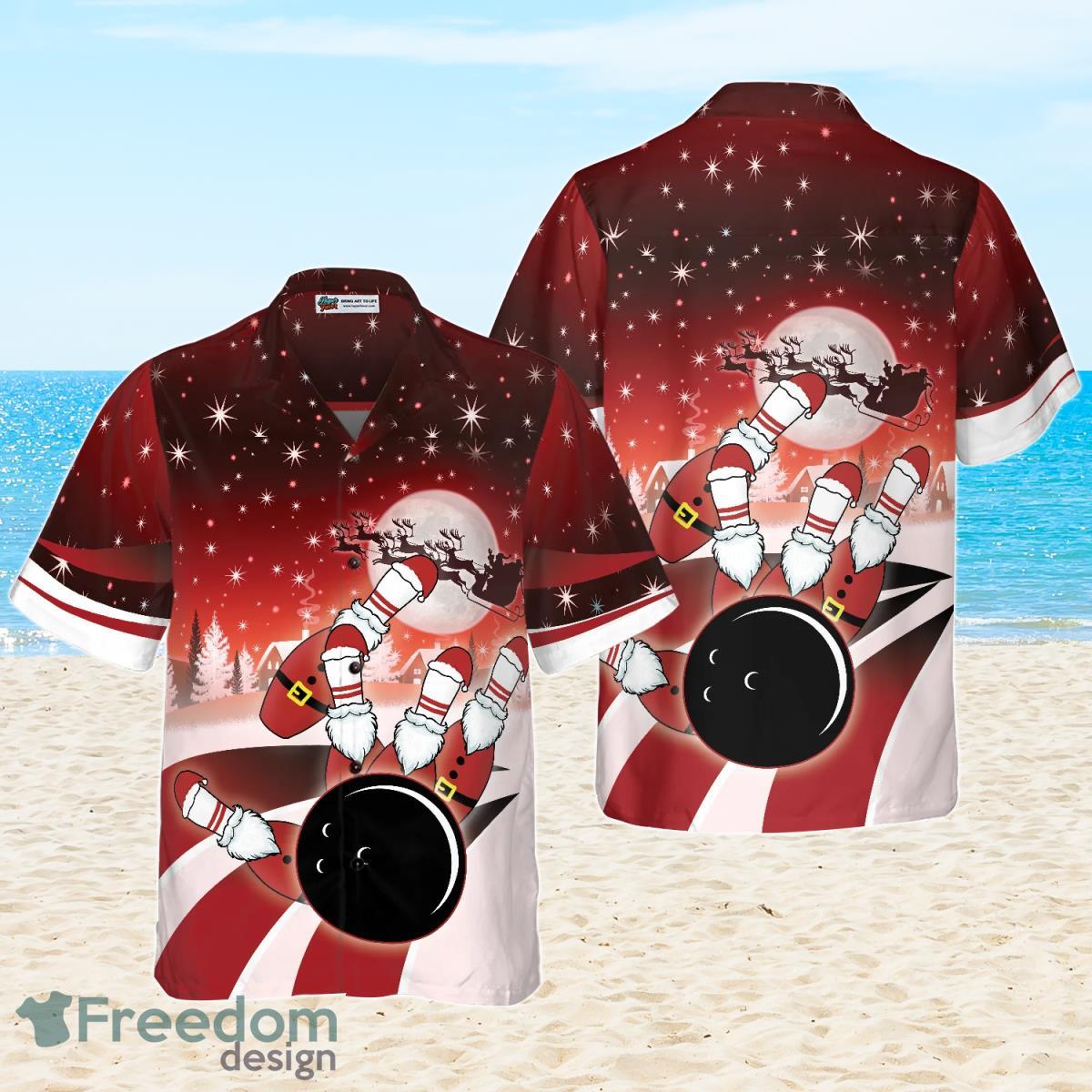 Christmas Bowling Hawaiian Shirt Special Gift For Men And Women Fans Christmas Bowling Hawaiian Shirt Special Gift For Men And Women Fans