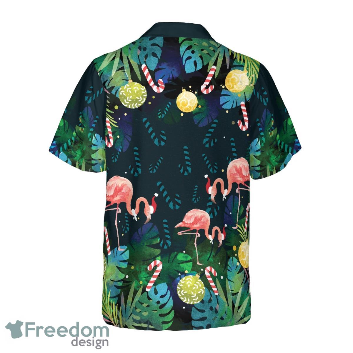 Christmas Flamingo Tropical Hawaiian Shirt Fashionable Gift For Men And Women
