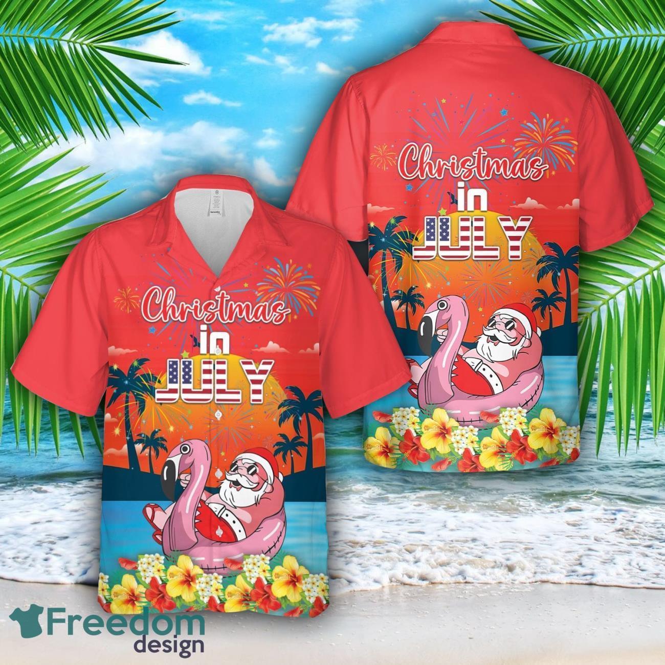 Christmas In July Hawaiian Shirt Funny Santa Shirt Christmas In July Hawaiian Shirt Funny Santa Shirt