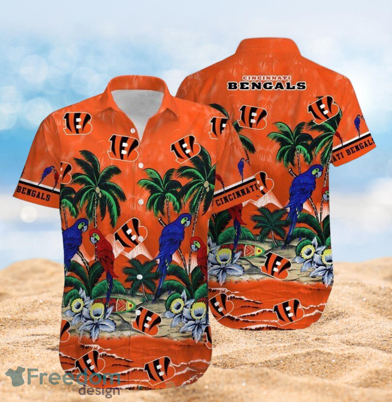Cincinnati Bengals Football Aloha Beach Hawaiian Shirt Full Over Print Cincinnati Bengals Football Aloha Beach Hawaiian Shirt Full Over Print