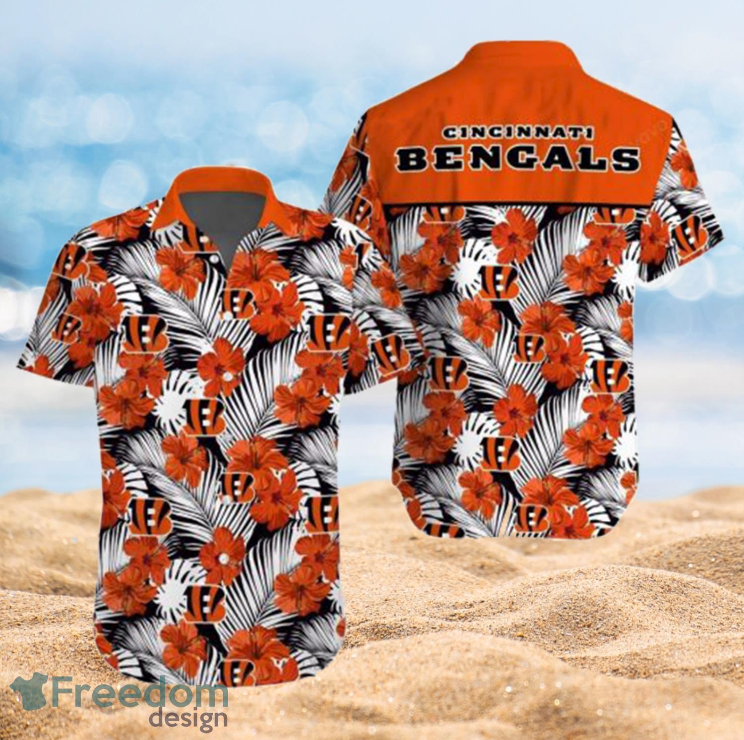 Cincinnati Bengals Hawaiian Summer Beach Shirt Full Over Print Cincinnati Bengals Hawaiian Summer Beach Shirt Full Over Print