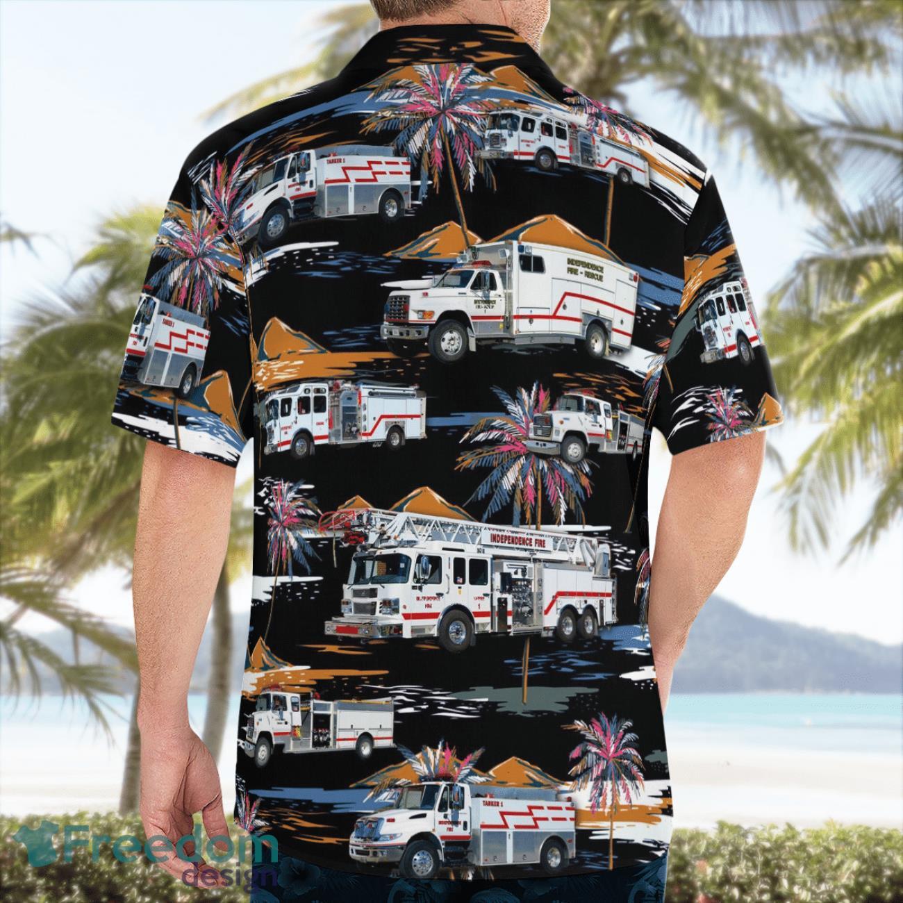 Fire Department Beach Hawaiian Shirt Summer Gift Fire Department Beach Hawaiian Shirt Summer Gift