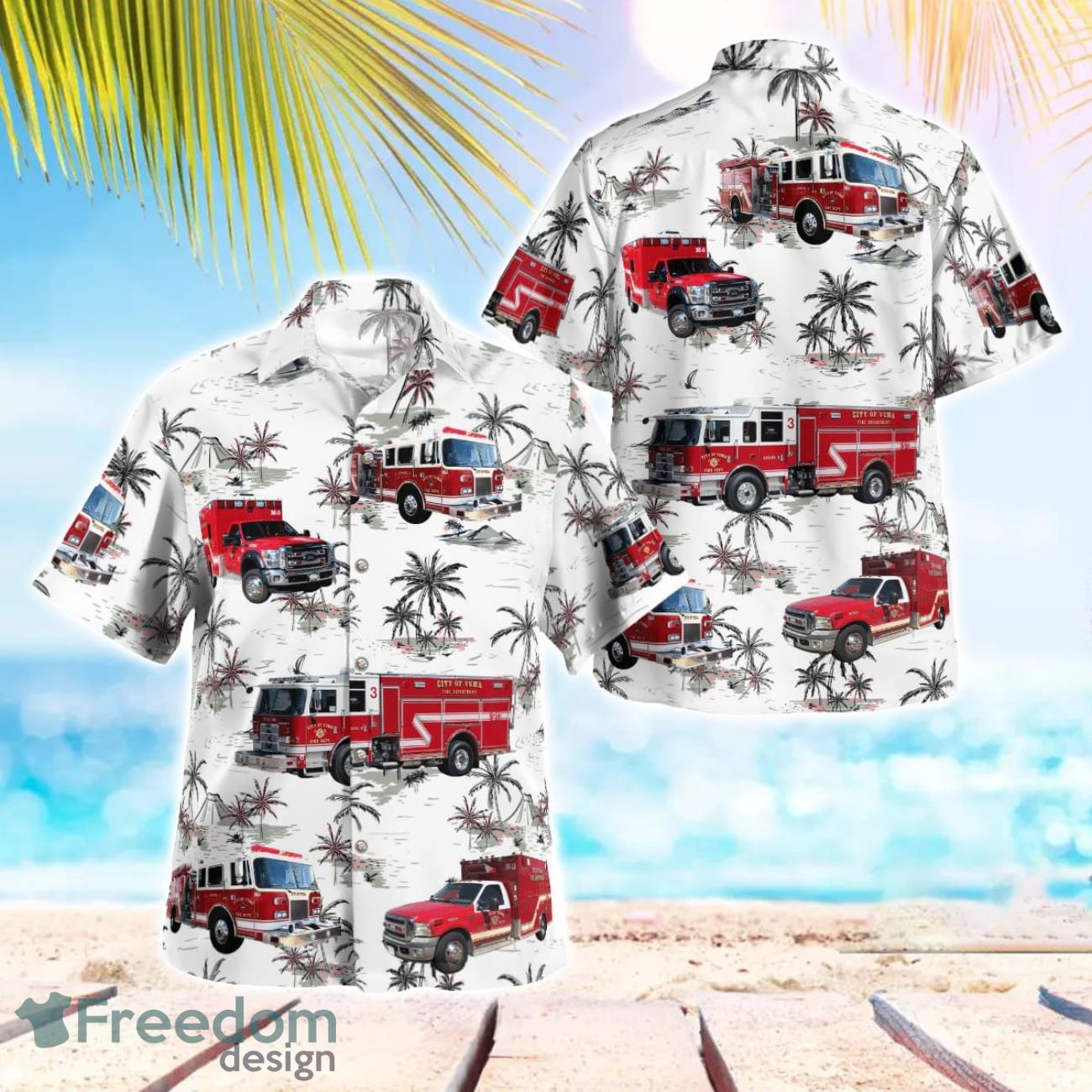 City of Yuma Fire Department 3D Hawaiian Shirt City of Yuma Fire Department 3D Hawaiian Shirt