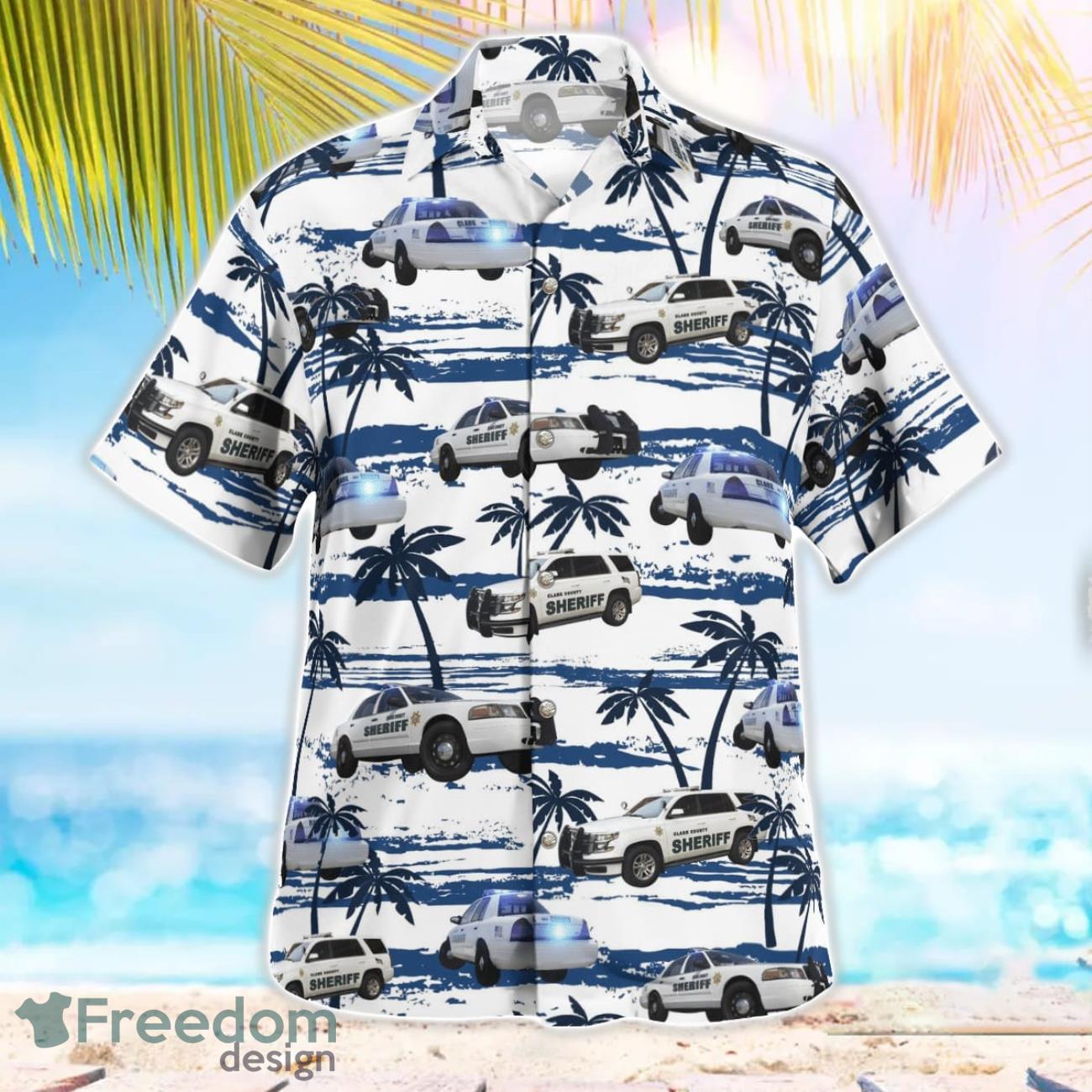 Clark County Sheriff Washington Aloha Hawaiian Shirt